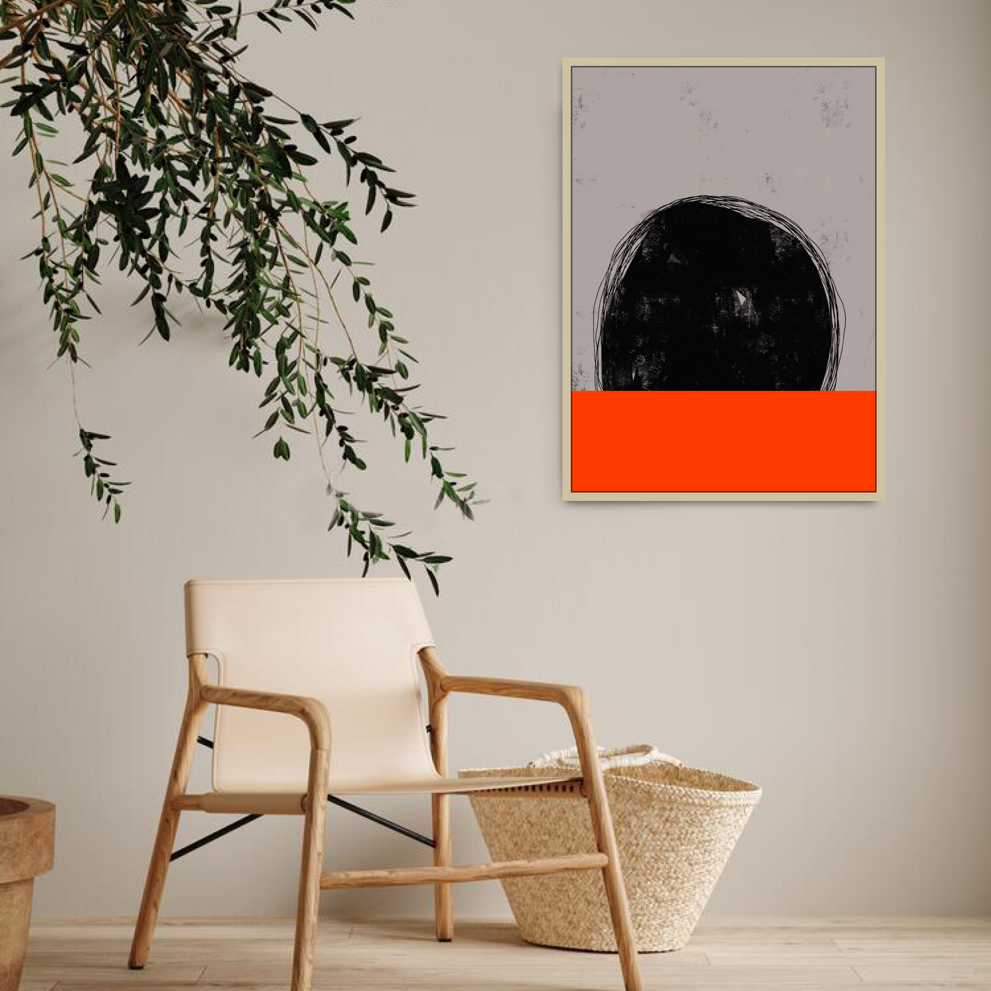 Canvas Print: "Deep Red Water"