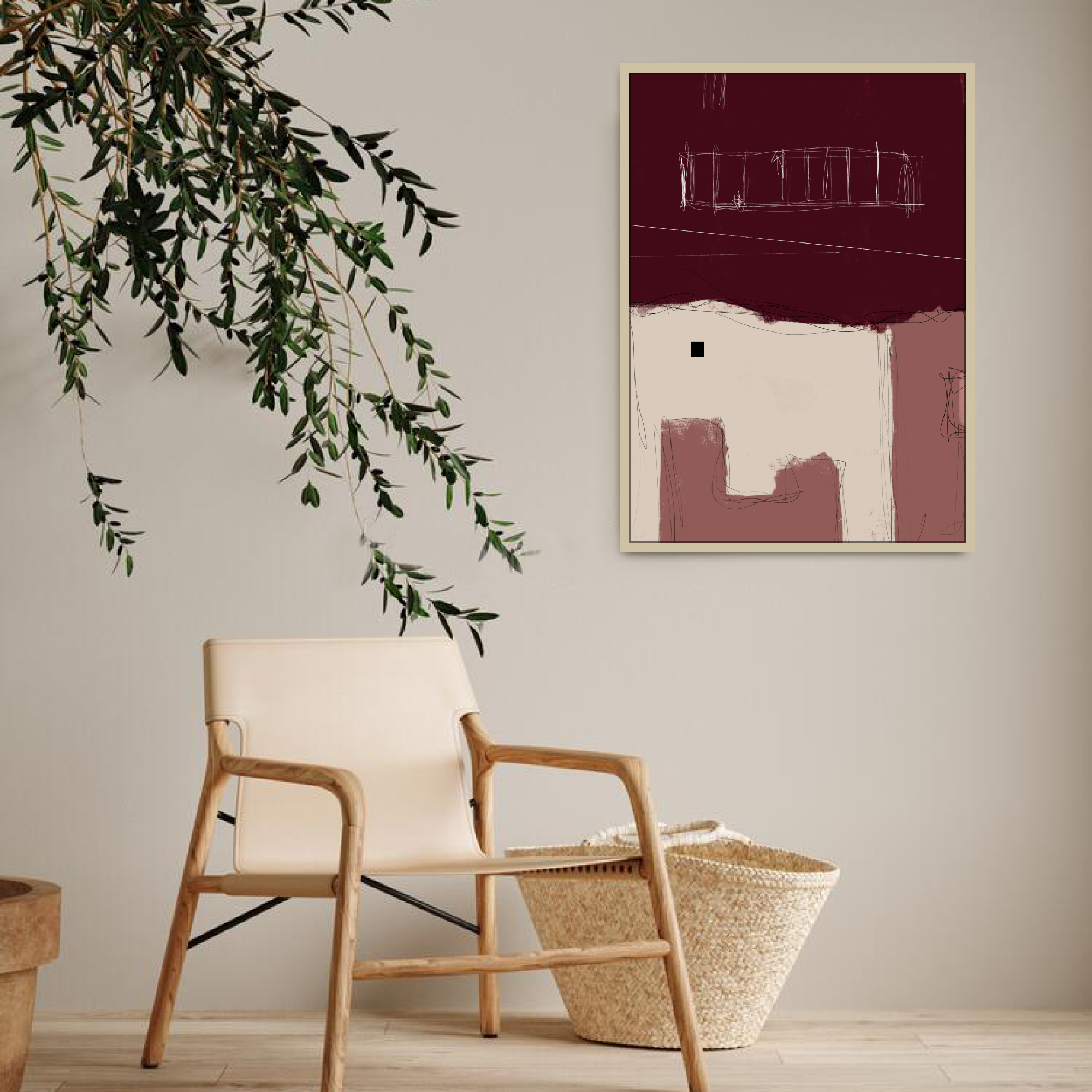 Canvas Print: "Simple Room #2"