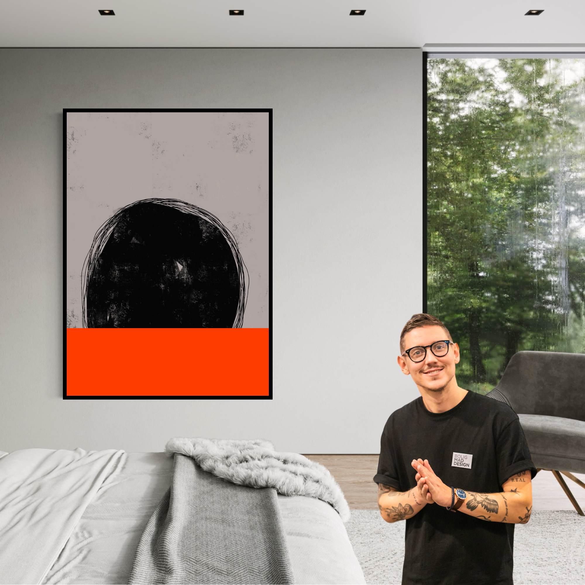 Canvas Print: "Deep Red Water"