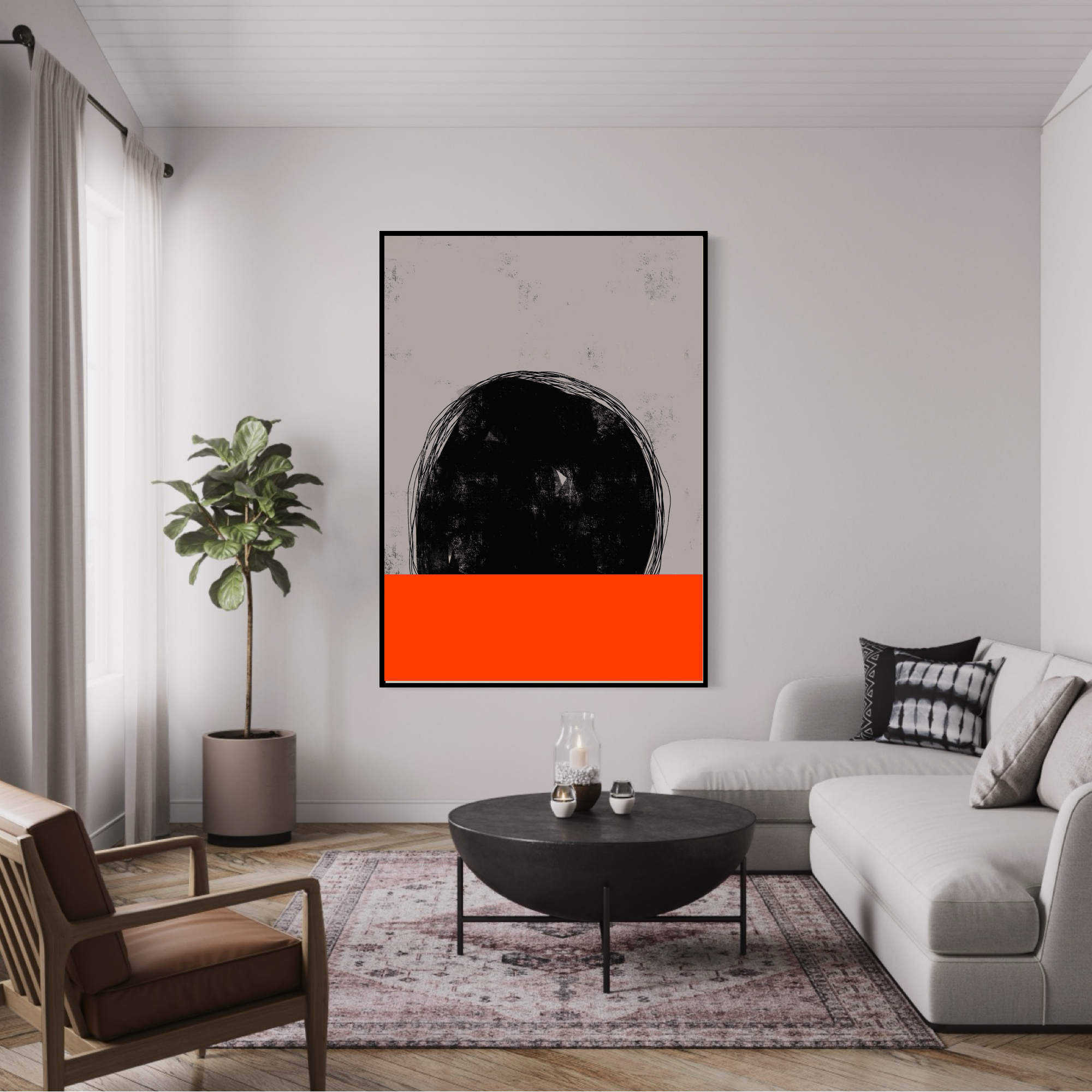 Canvas Print: "Deep Red Water"