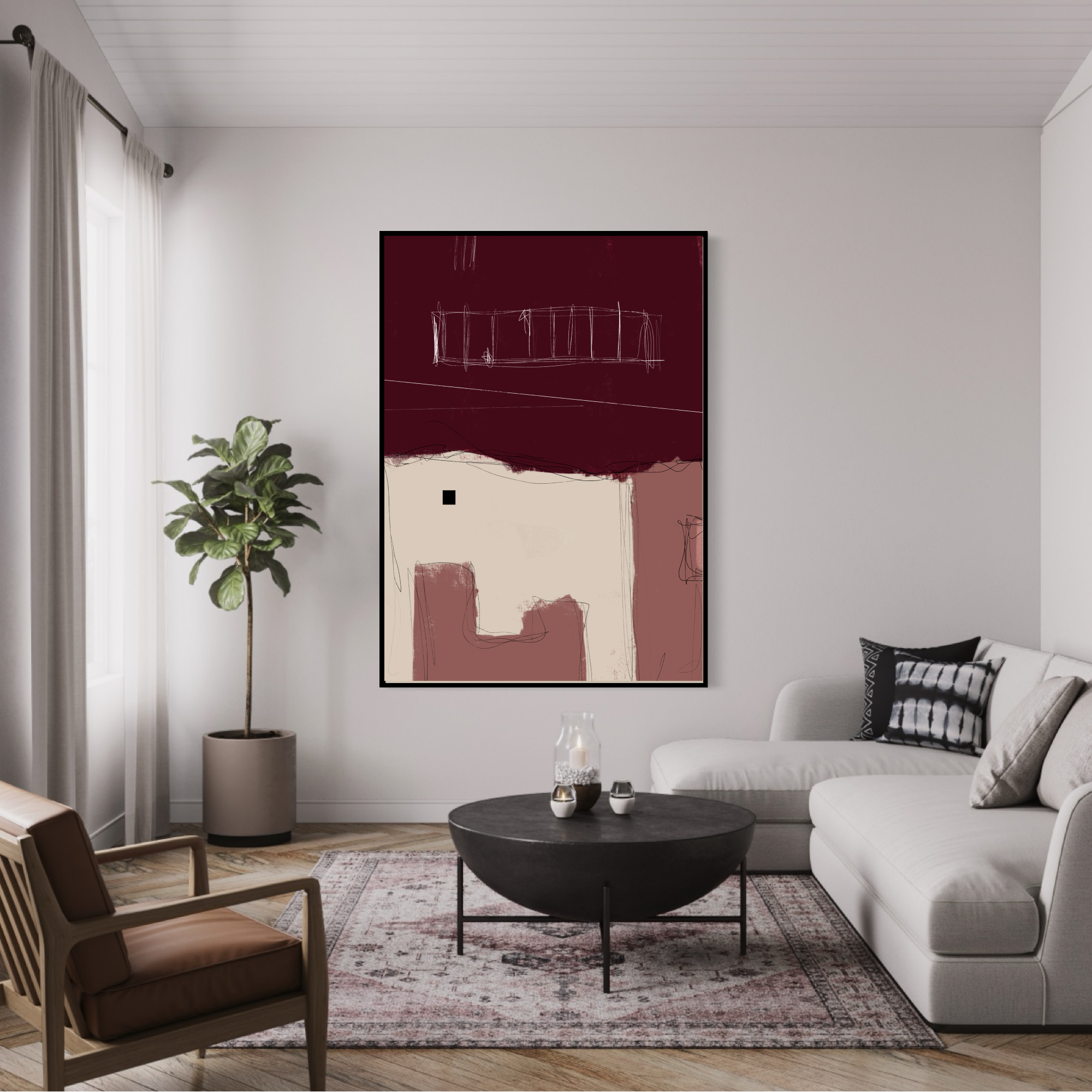 Canvas Print: "Simple Room #2"