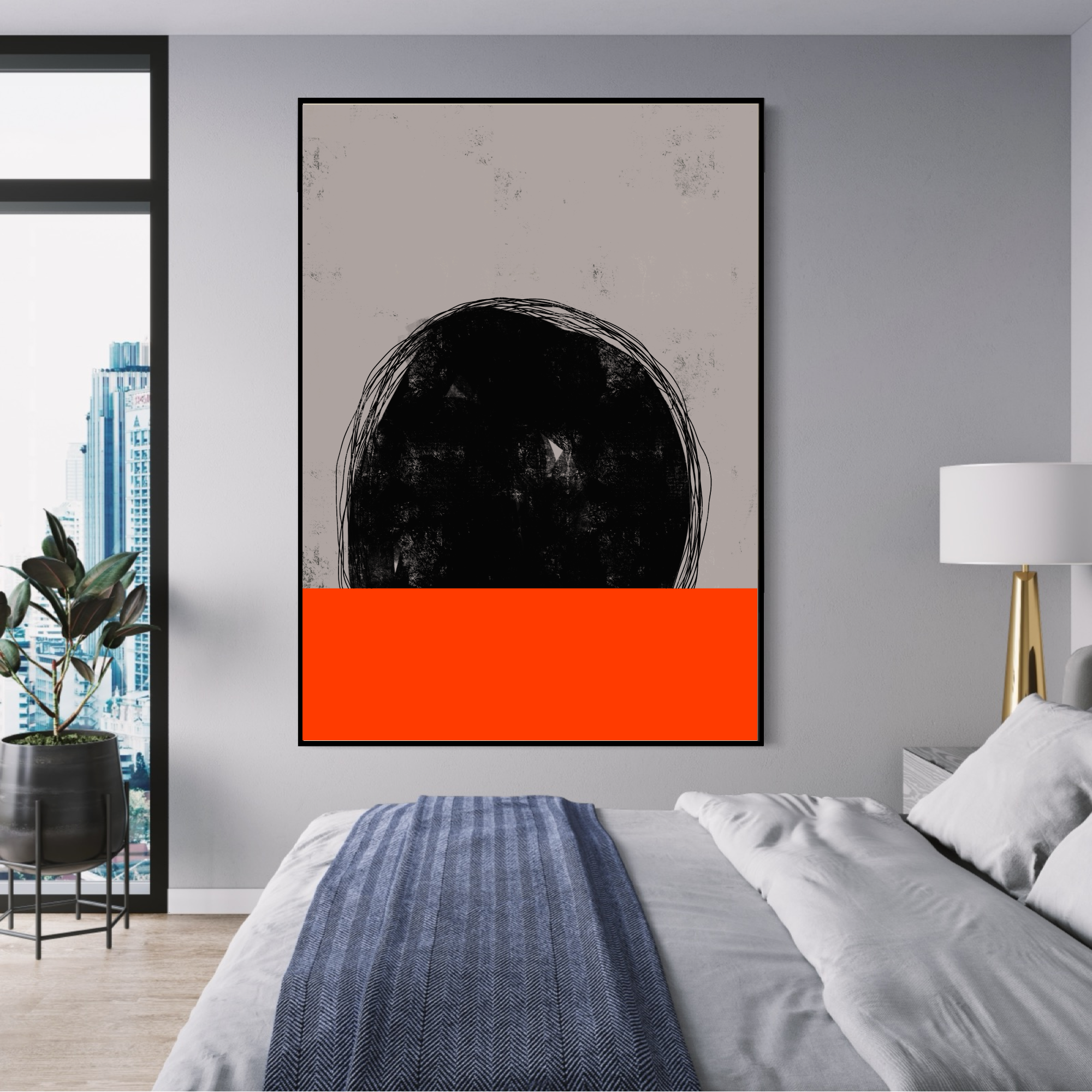 Canvas Print: "Deep Red Water"