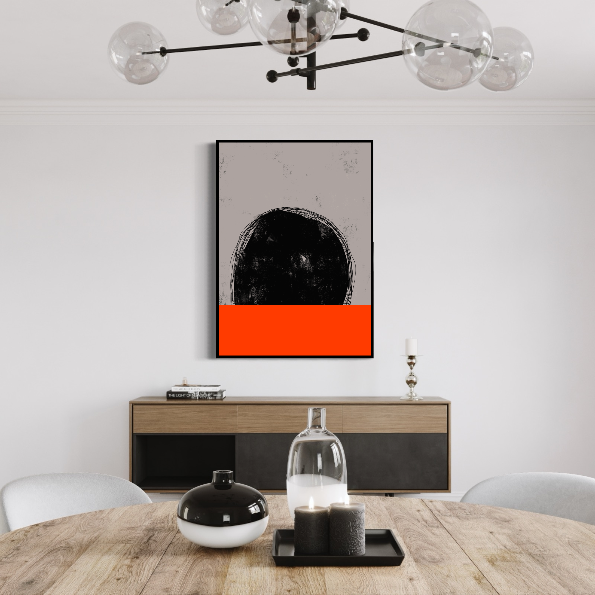 Canvas Print: "Deep Red Water"