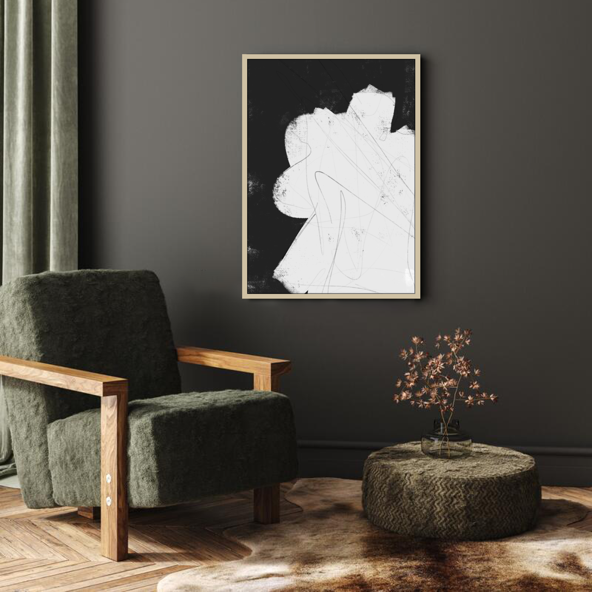 Canvas Print: "All Of The Thoughts #1"