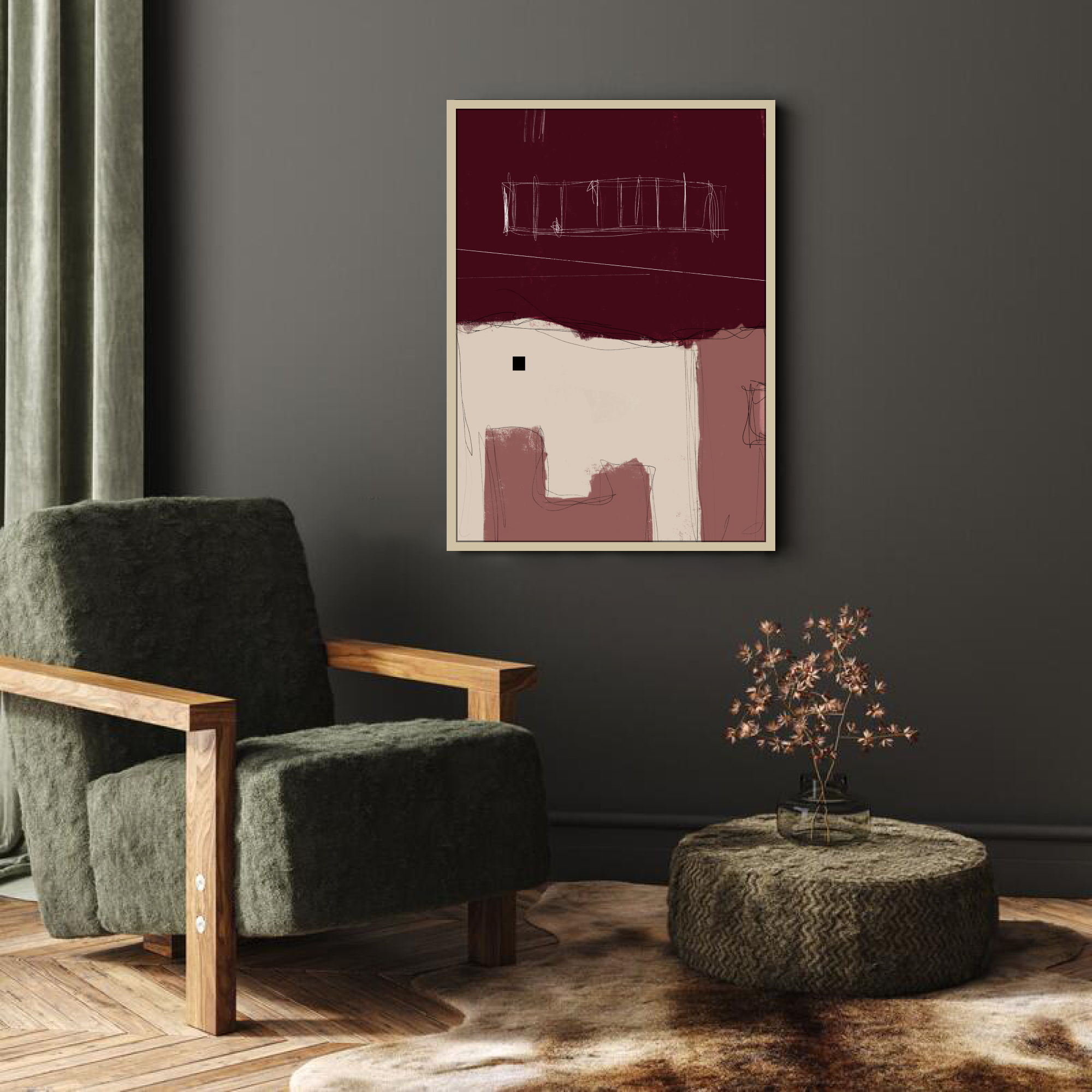 Canvas Print: "Simple Room #2"