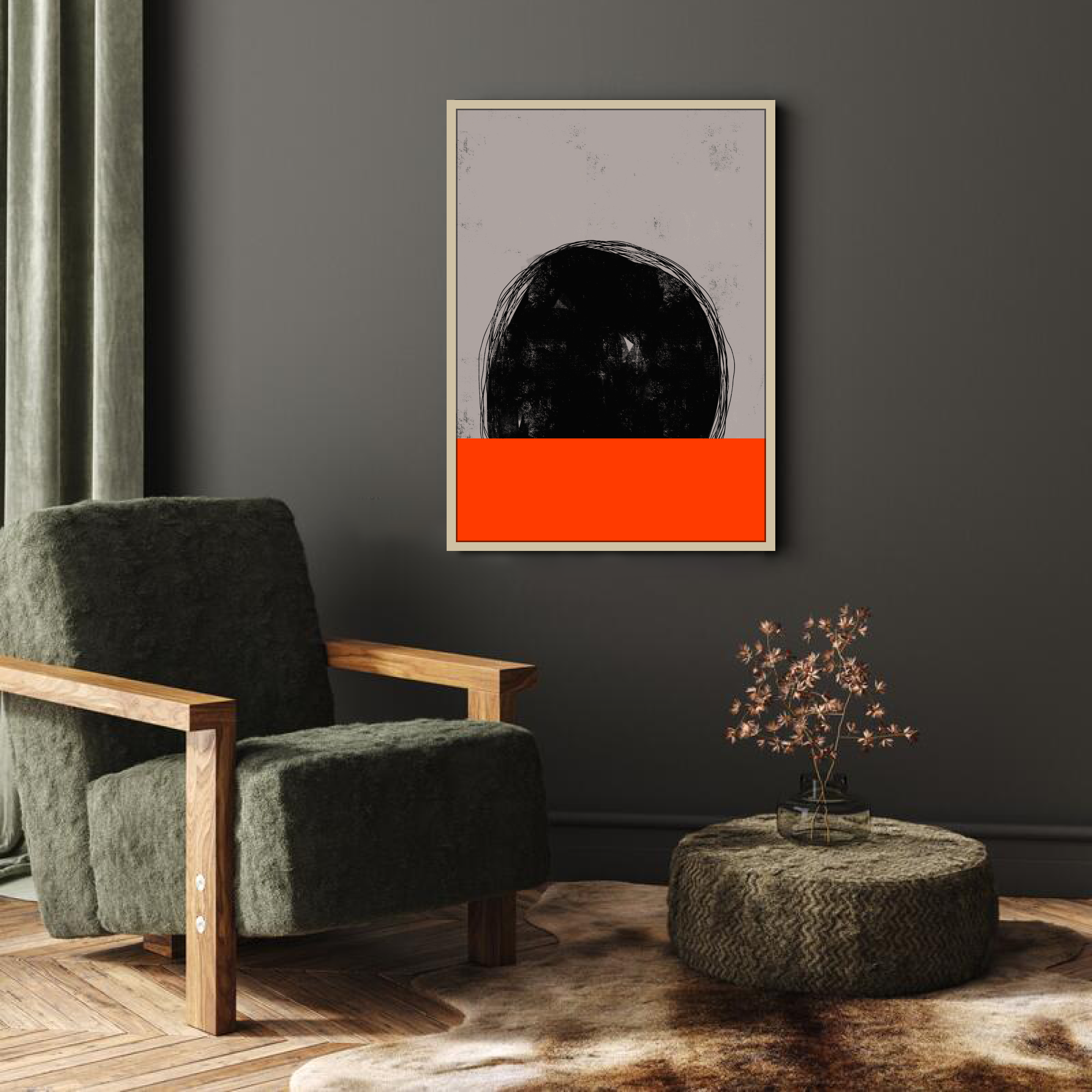 Canvas Print: "Deep Red Water"