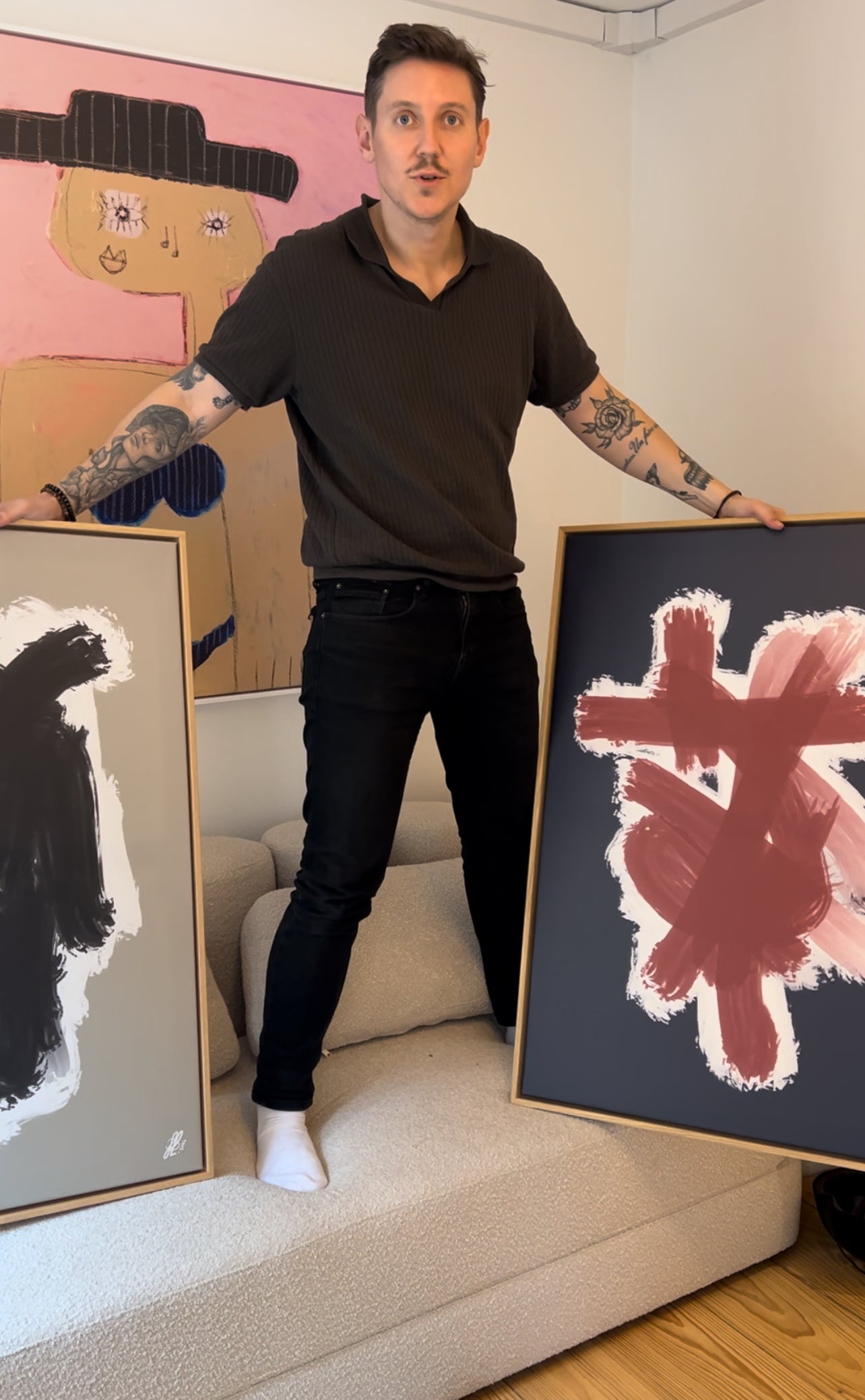 Art Wall 11 (2 Canvas Prints) - One eye, This is mad