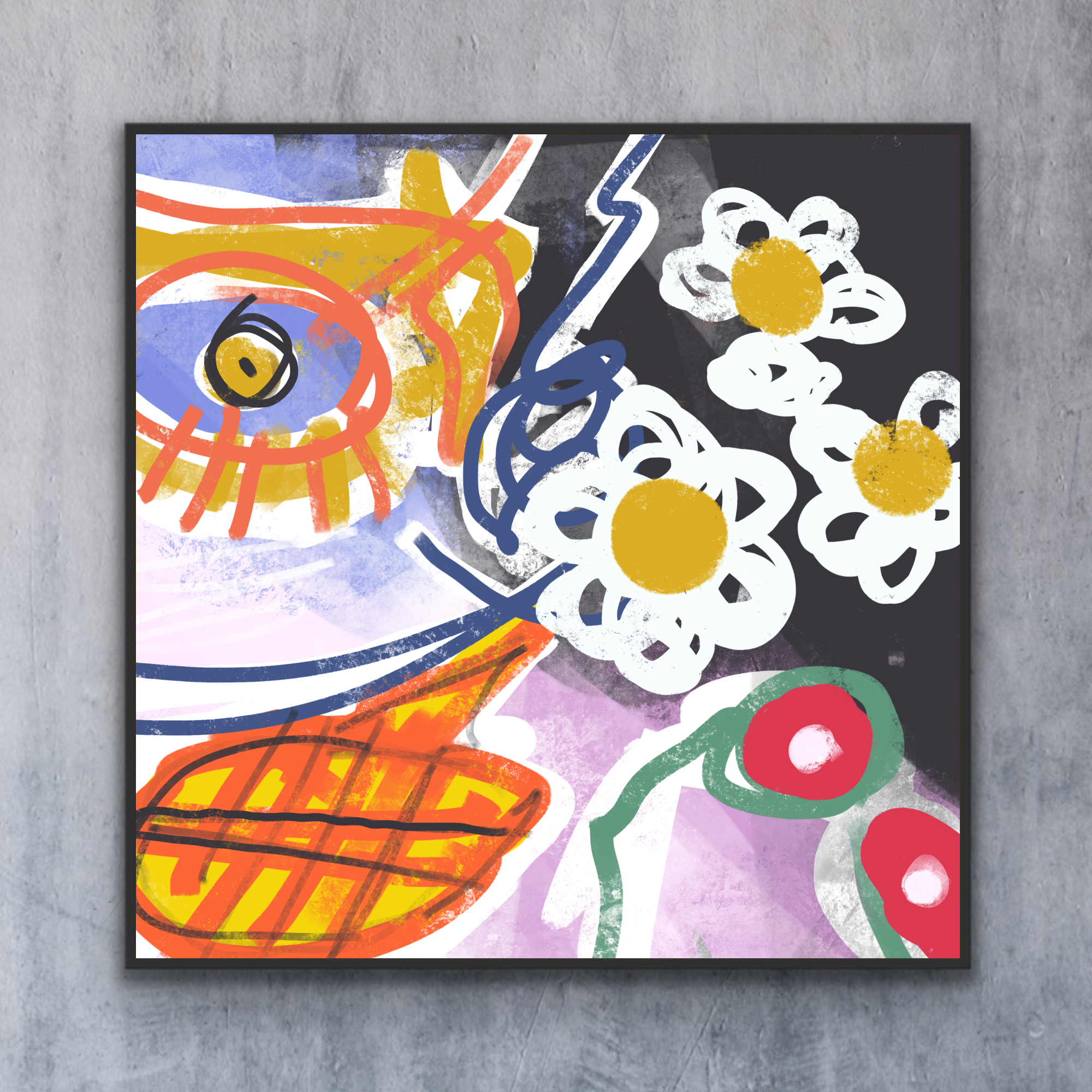 Canvas Print: "Infected Flowers"