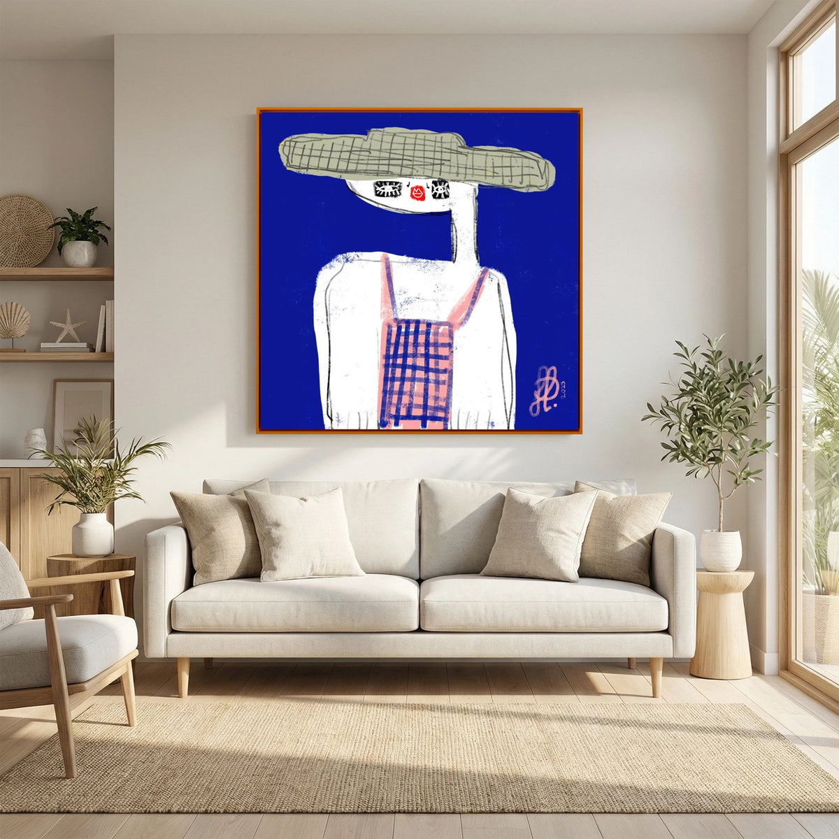 Canvas Print: "Emma" (Colored Frame)