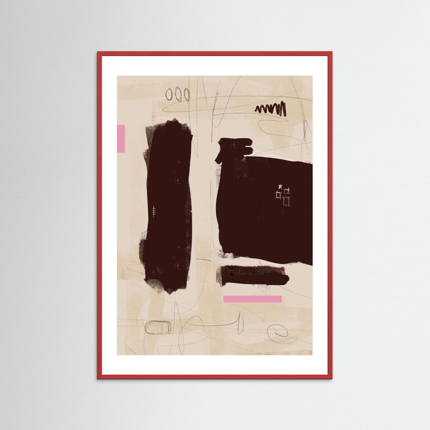 Paper Print: "Simple Room #1"