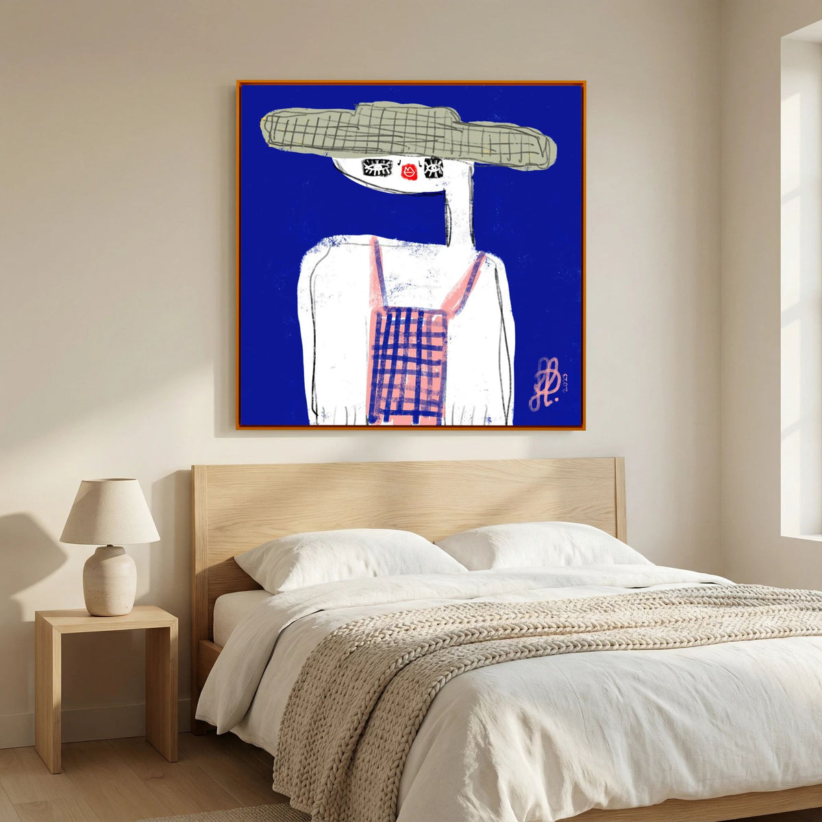 Canvas Print: "Emma" (Colored Frame)