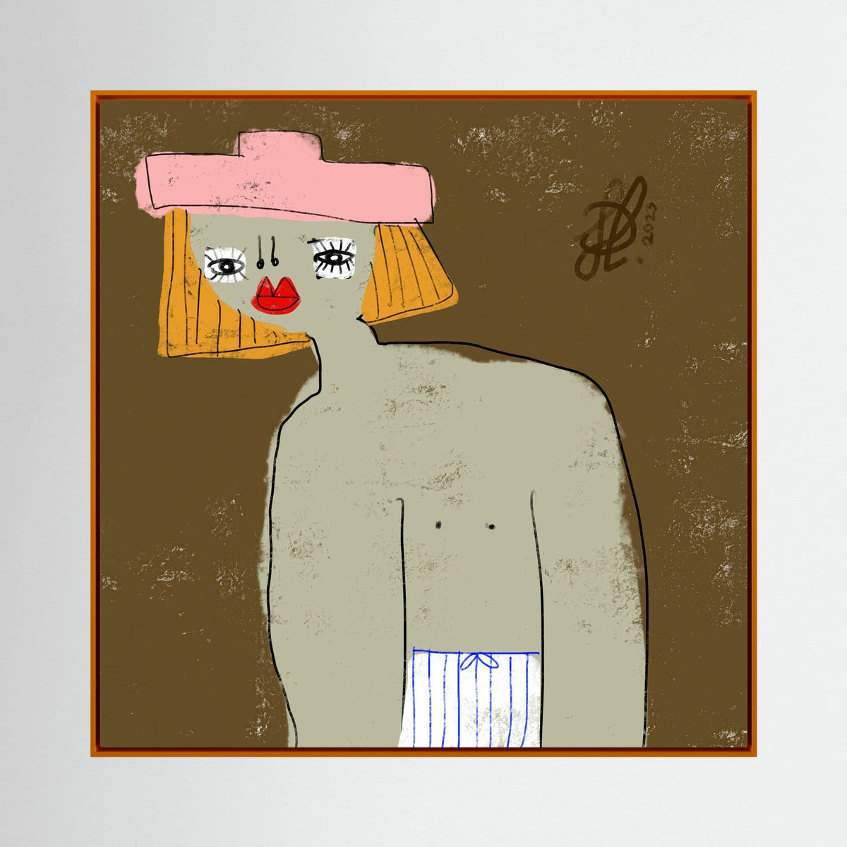 Canvas Print: "William" (Colored Frame)