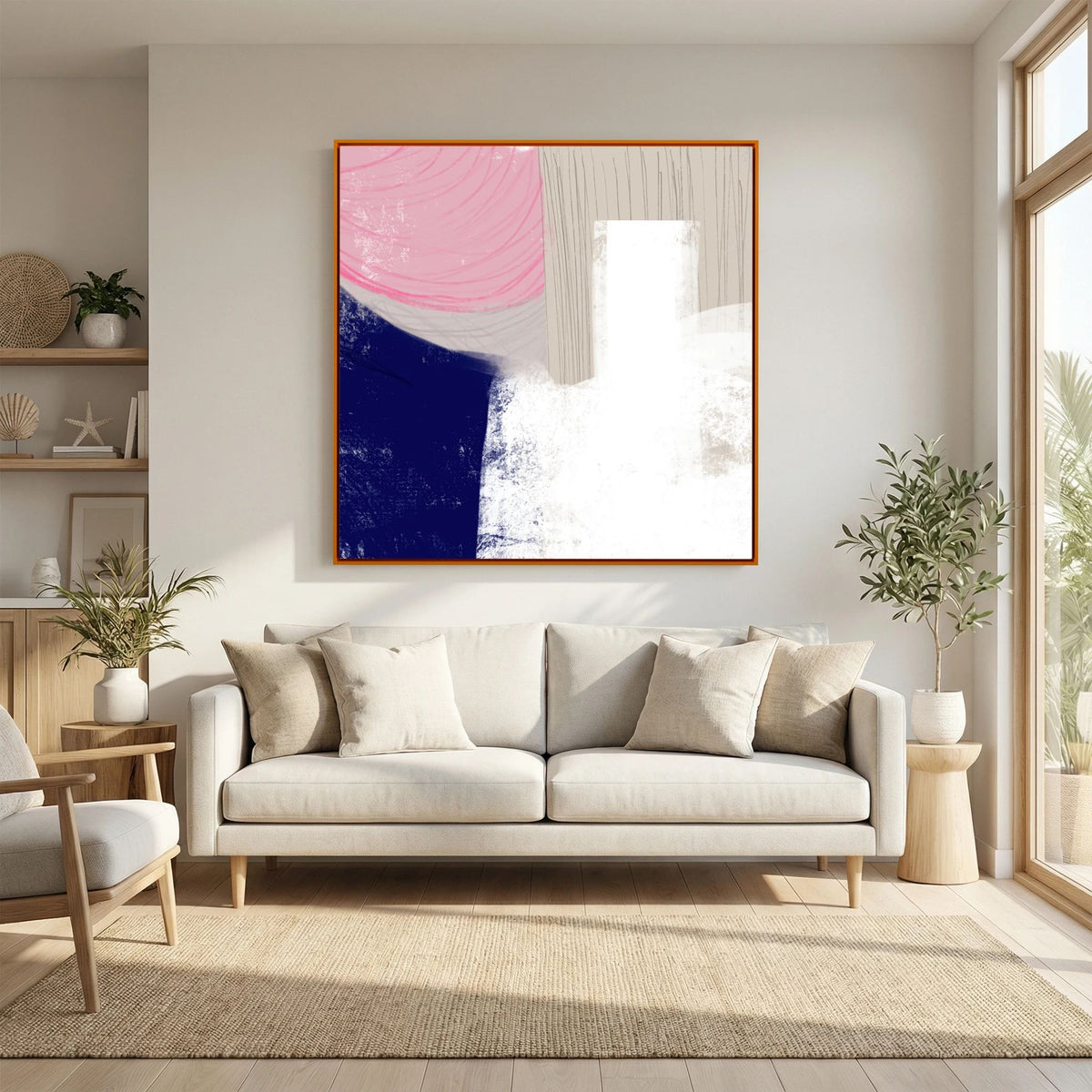 Canvas Print: "A Moment To Think" (Colored Frame)