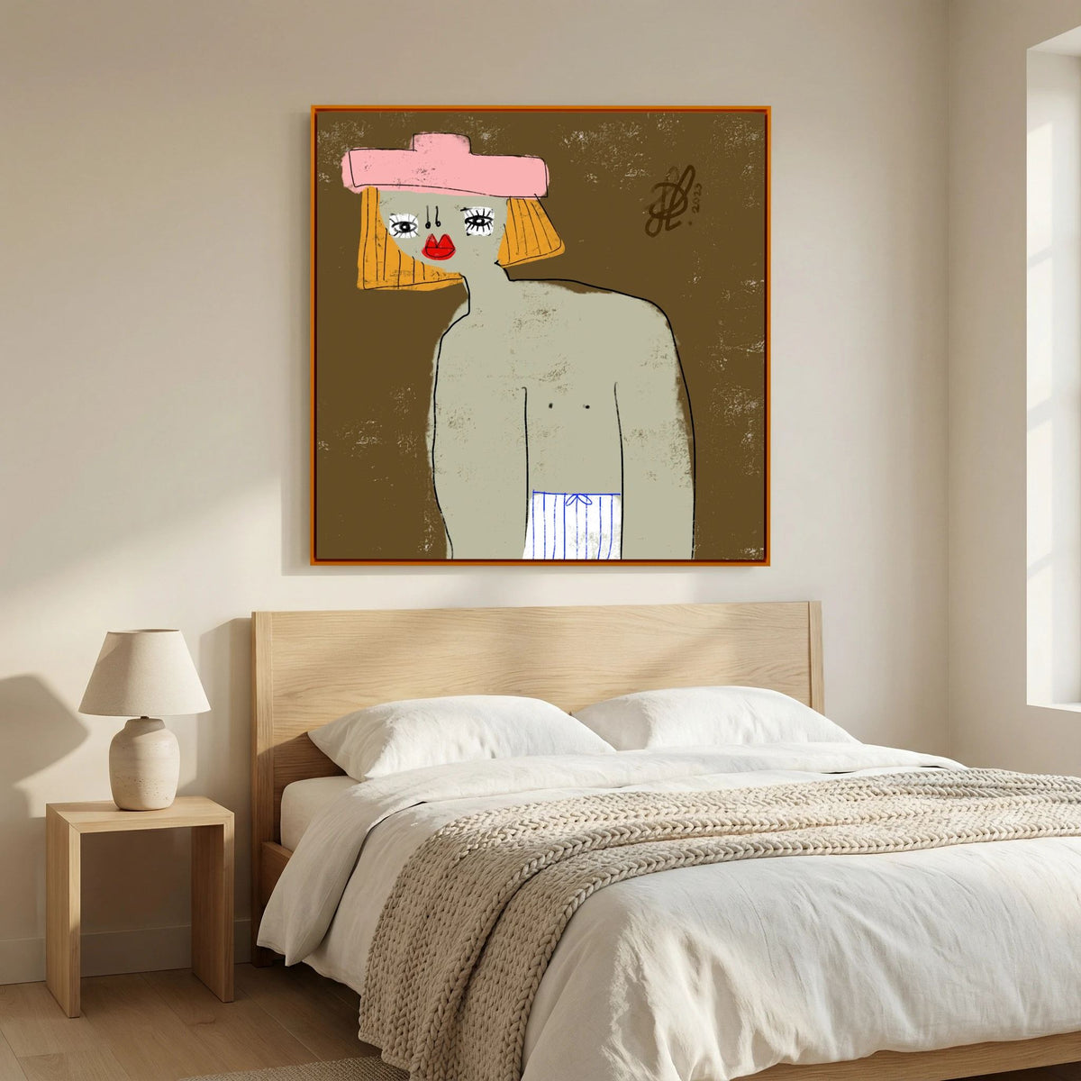 Canvas Print: "William" (Colored Frame)