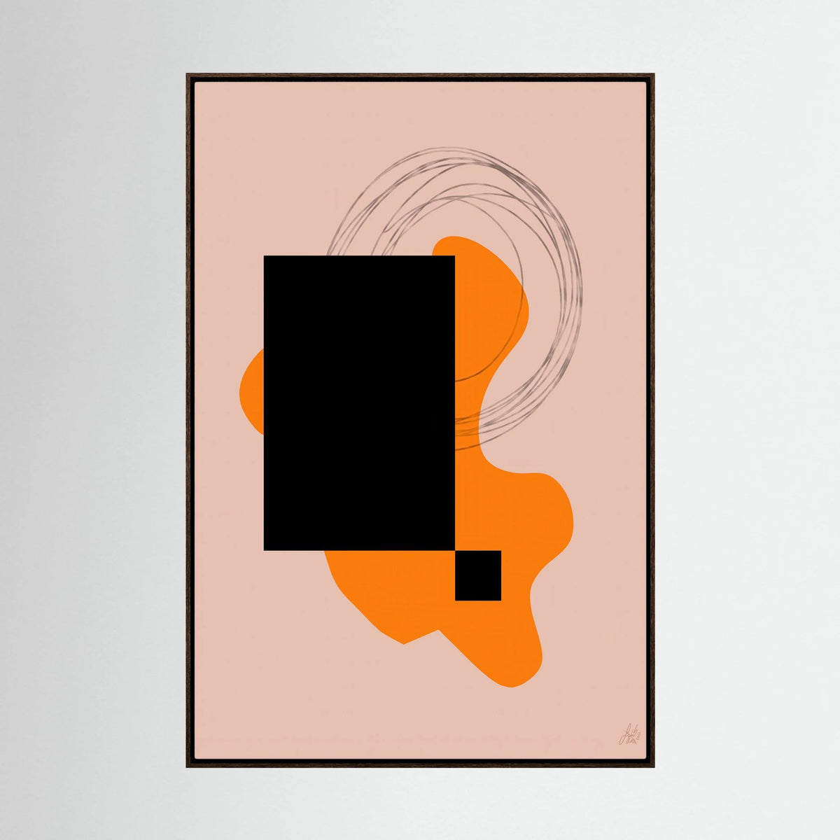 Canvas Print: "Life Is Boring Without Chaos #2" (Colored Frame)