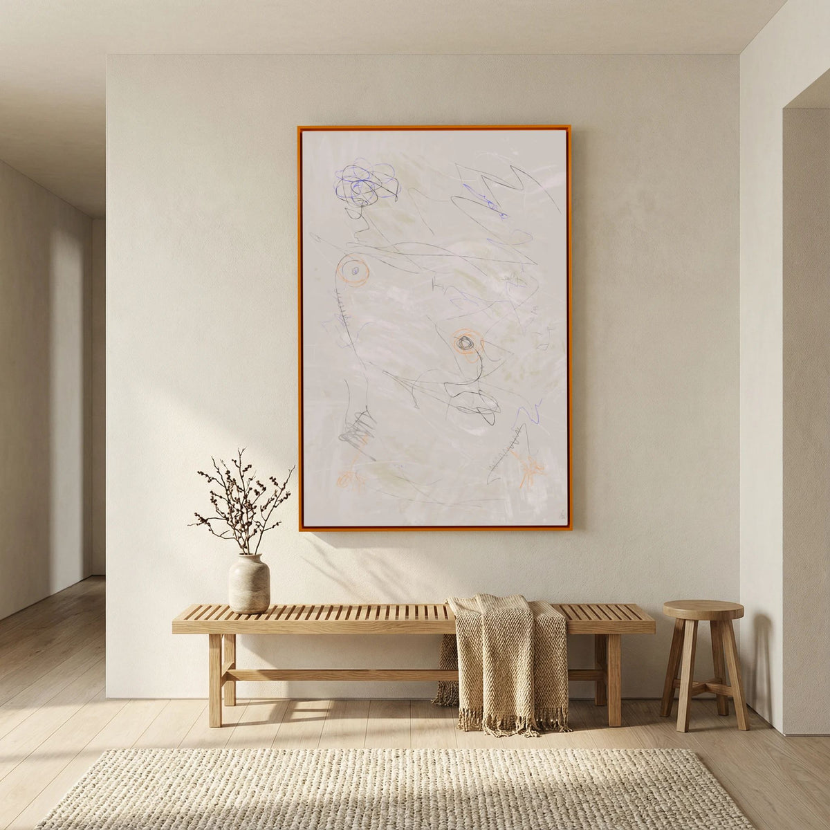 Canvas Print: "Life Is Boring Without Chaos #3" (Colored Frame)