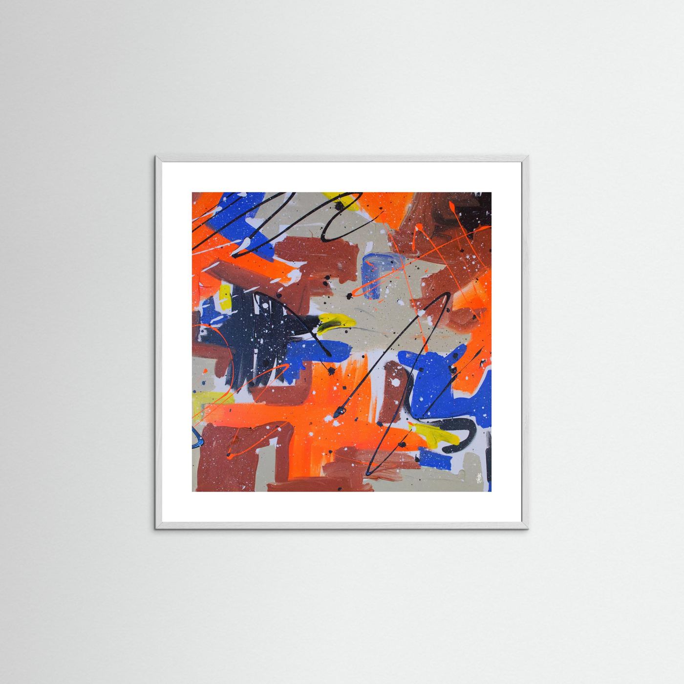 Paper Print: "Orange Party"
