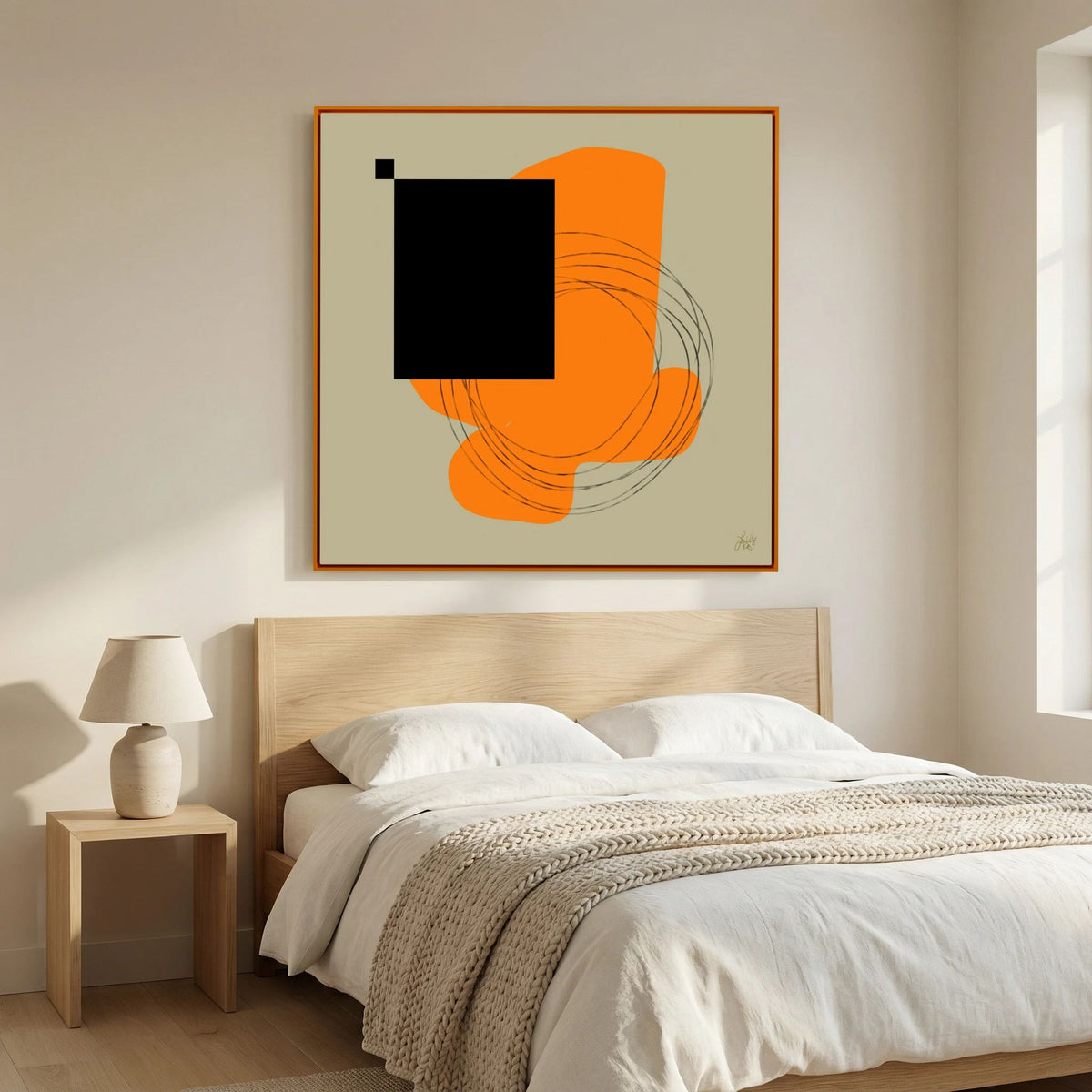 Canvas Print: "Life Is Boring Without Chaos #1" (Colored Frame)