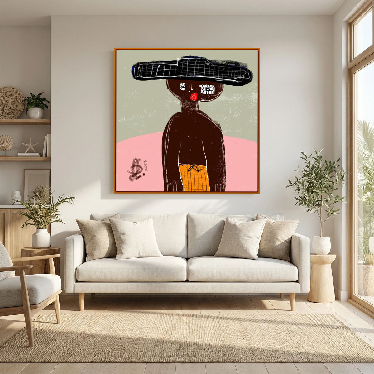 Canvas Print: "James" (Colored Frame)