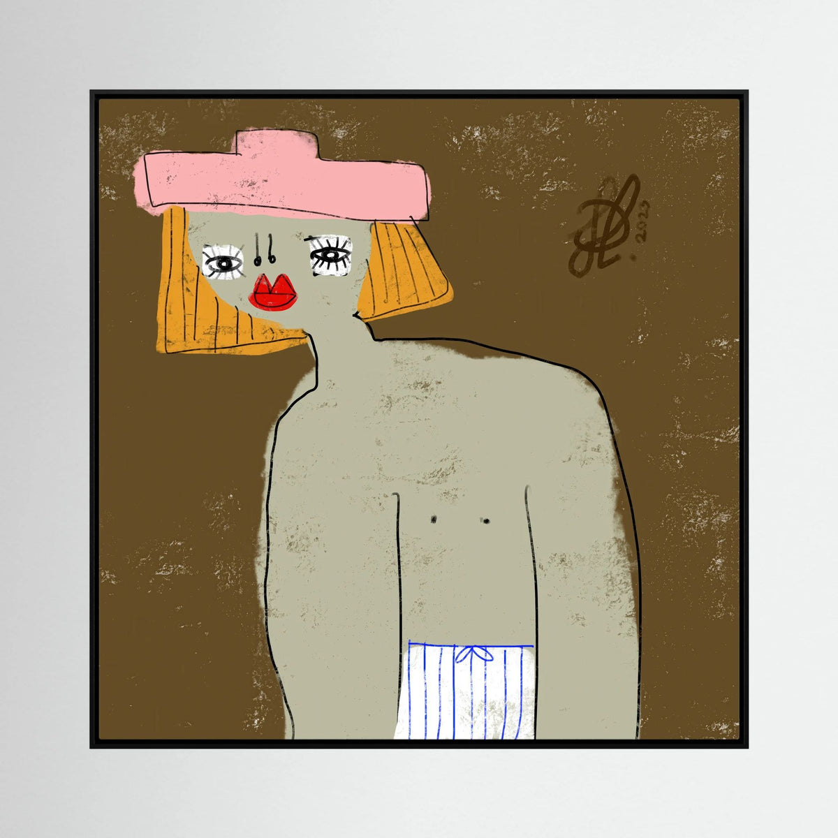 Canvas Print: "William" (Colored Frame)