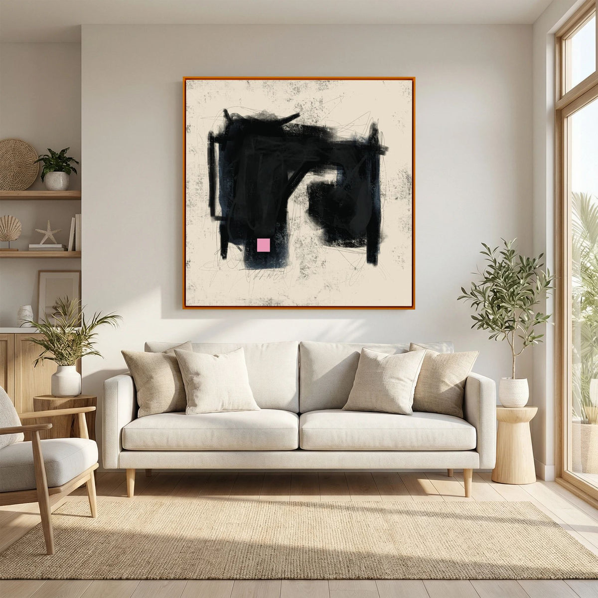 Canvas Print: "Place Of Love" (Colored Frame)