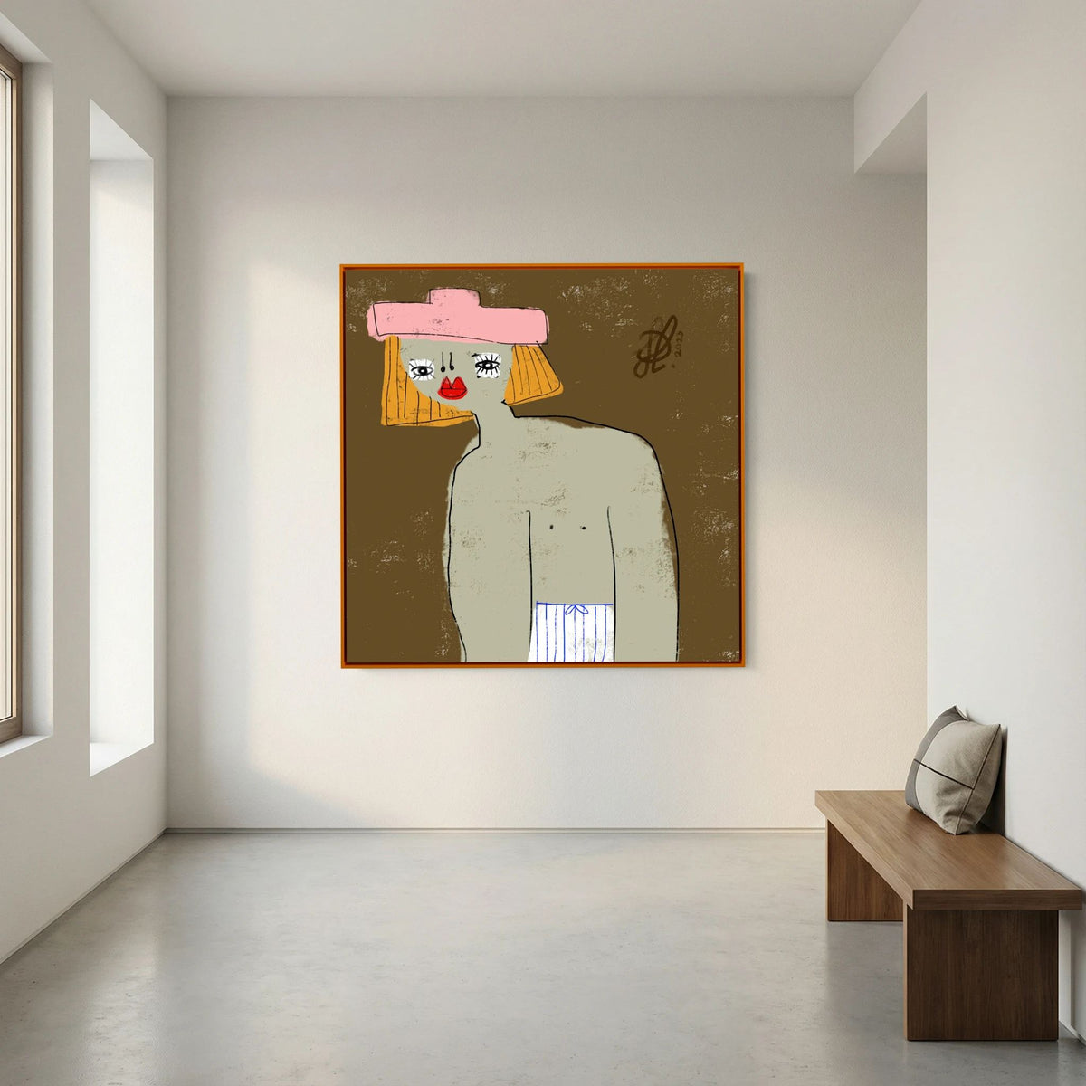 Canvas Print: "William" (Colored Frame)