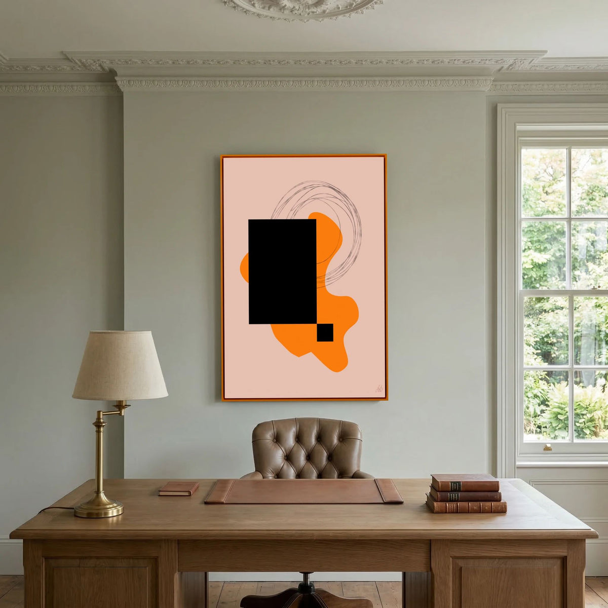 Canvas Print: "Life Is Boring Without Chaos #2" (Colored Frame)