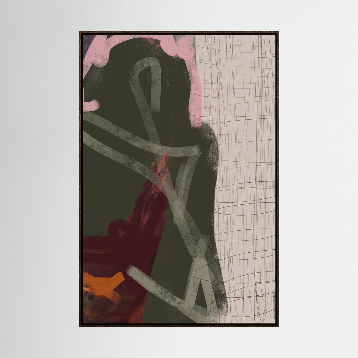 Canvas Print: "Look In Paris" (Colored Frame)