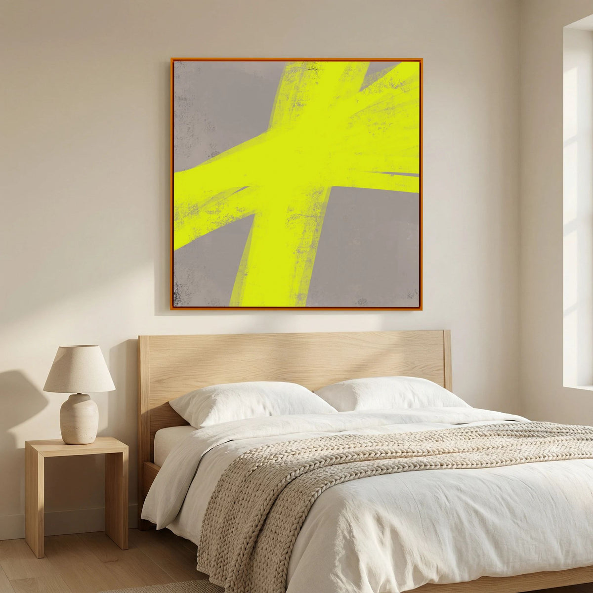 Canvas Print: "Lights Up" (Colored Frame)