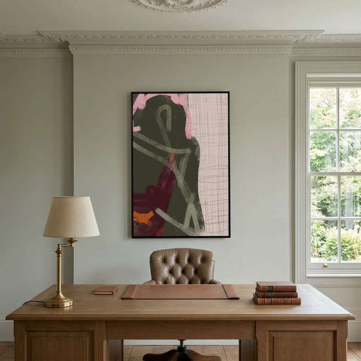 Canvas Print: "Look In Paris" (Colored Frame)