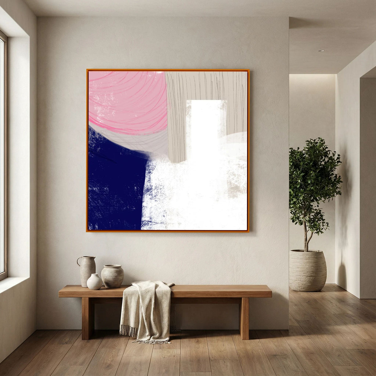 Canvas Print: "A Moment To Think" (Colored Frame)
