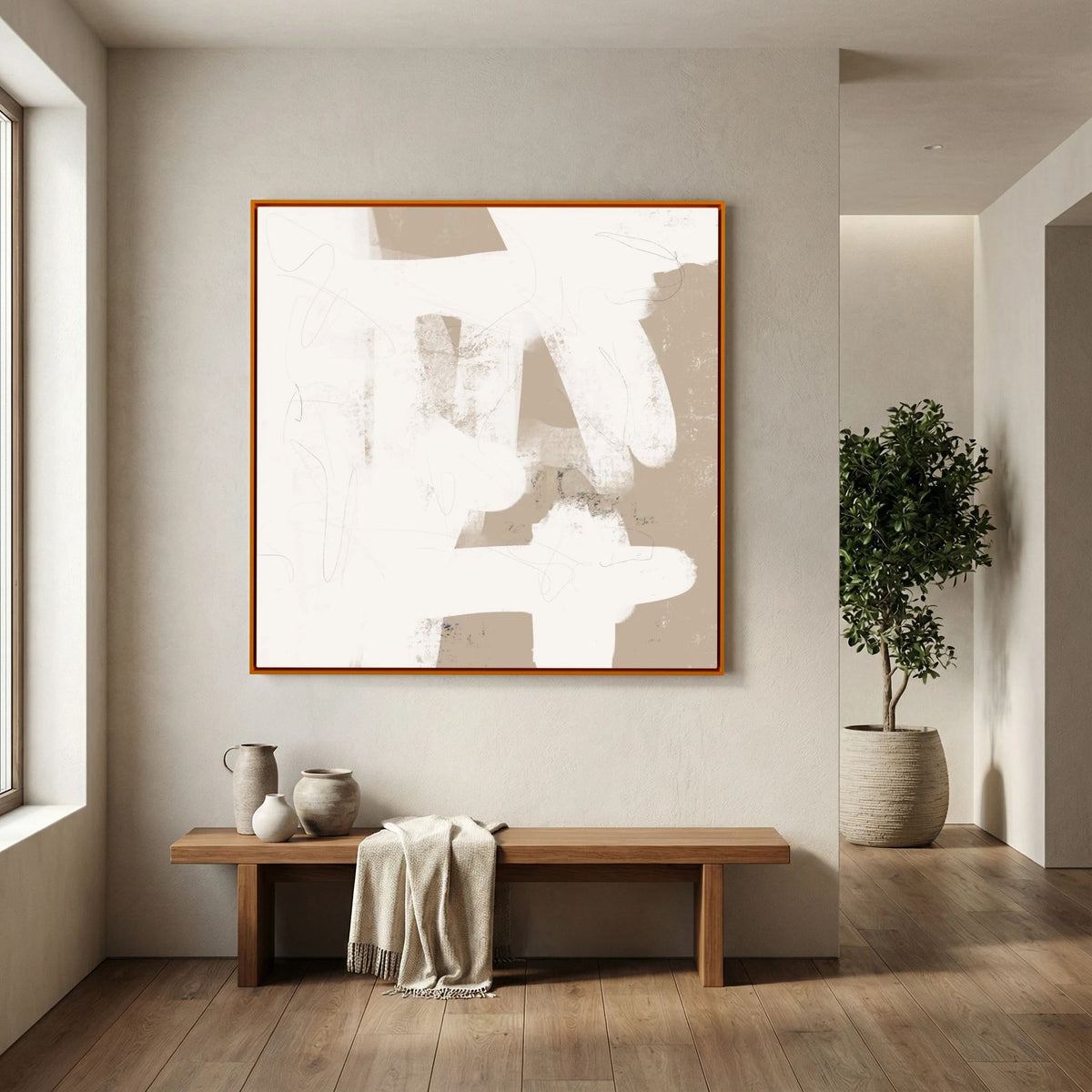 Canvas Print: "More Than Simple" (Colored Frame)