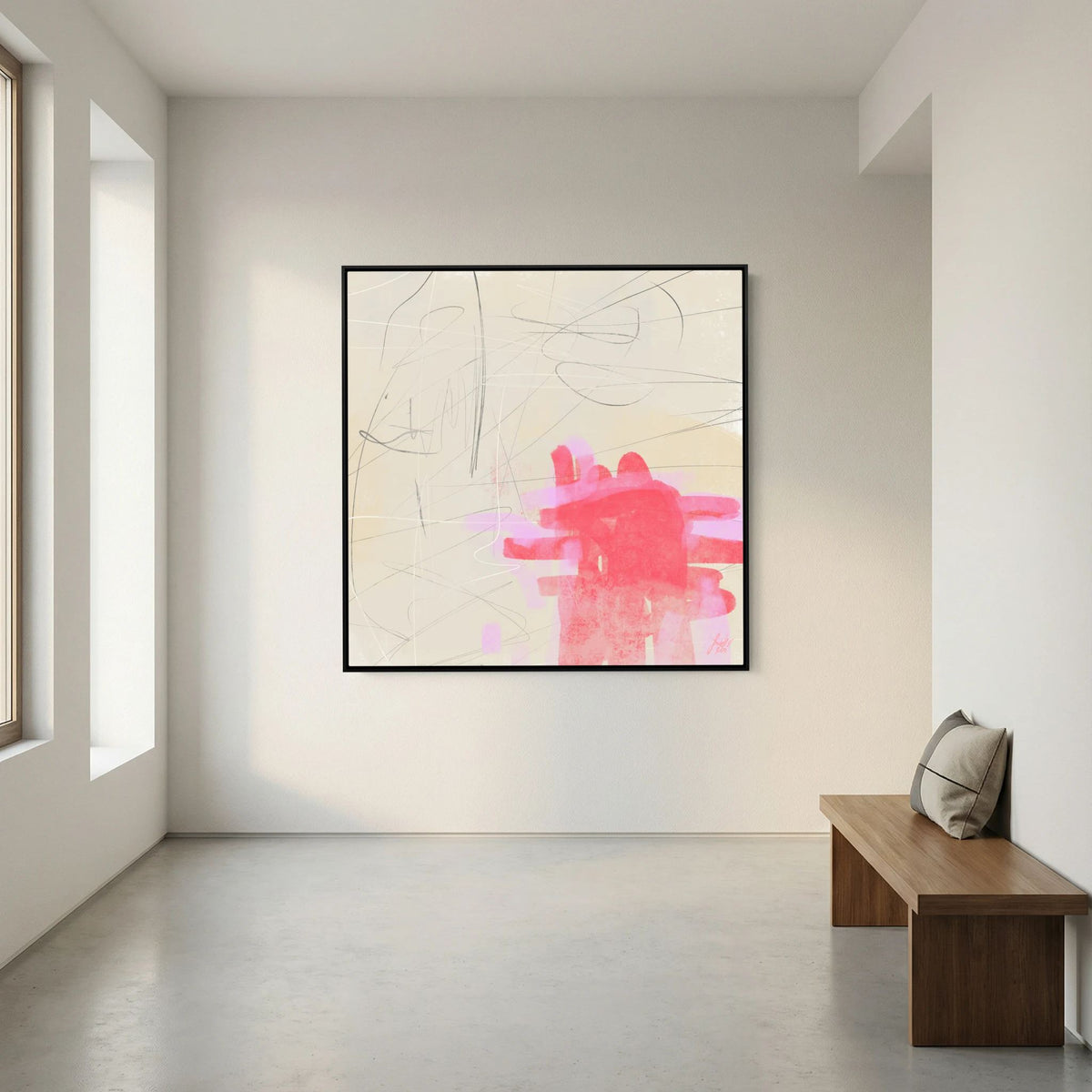 Canvas Print: "Only One Heart" (Colored Frame)