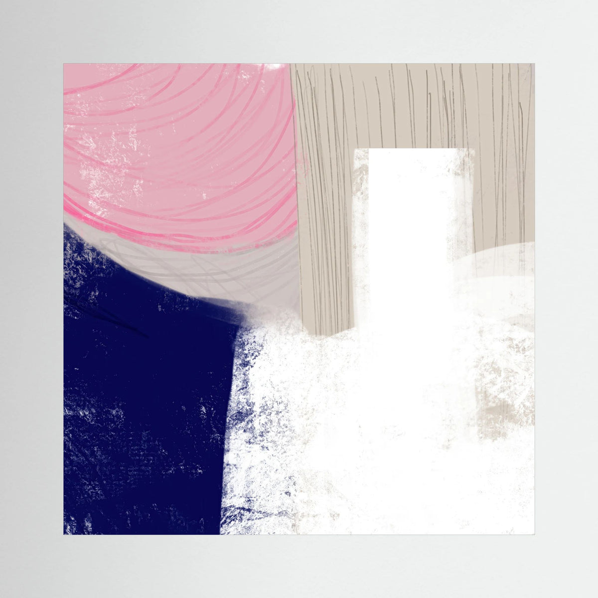 Canvas Print: "A Moment To Think" (Colored Frame)
