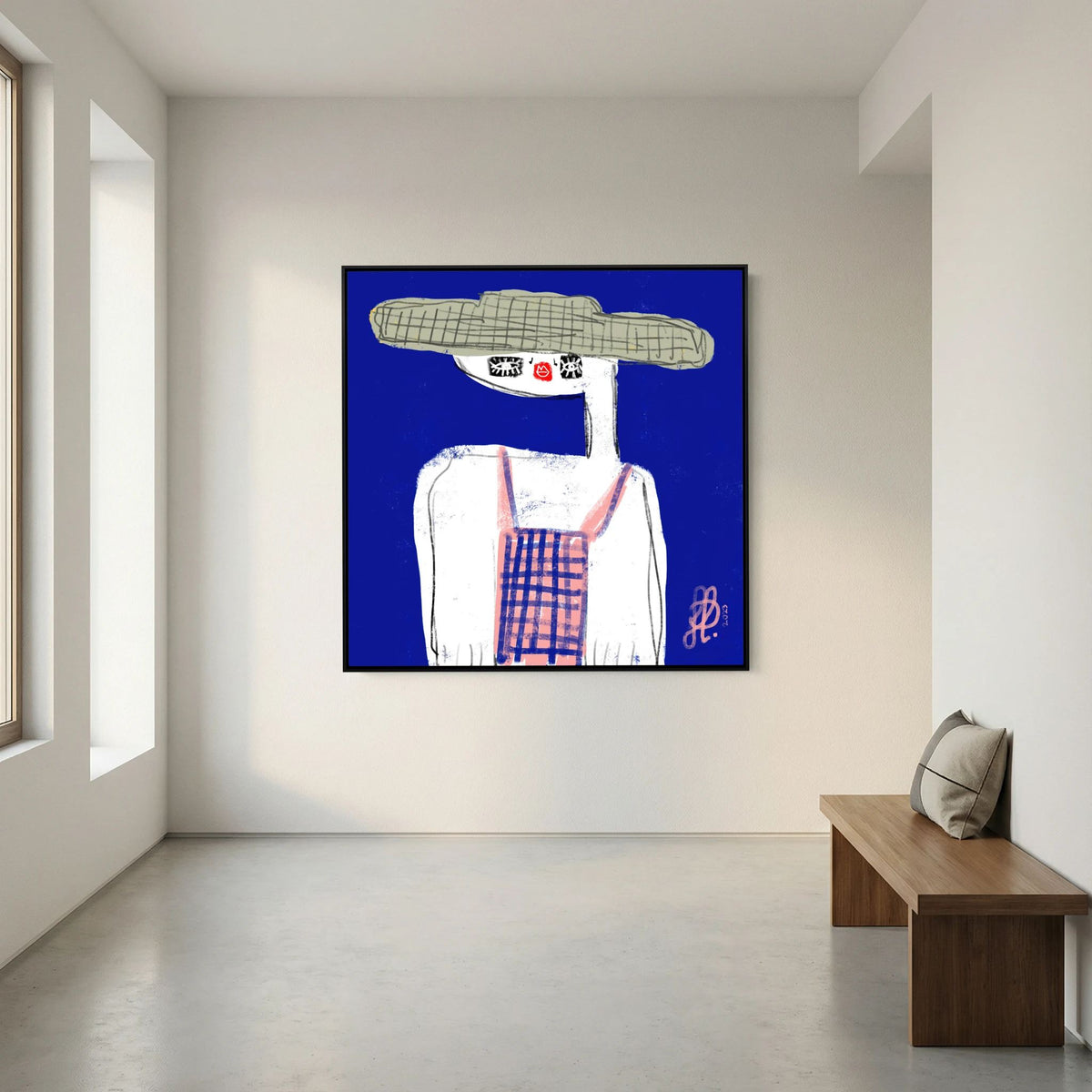 Canvas Print: "Emma" (Colored Frame)