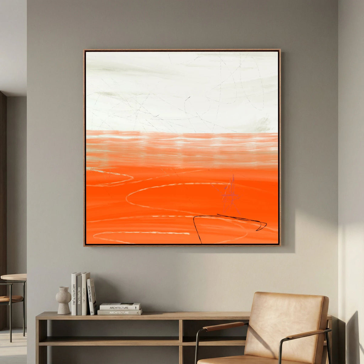 Canvas Print: "Orange Horizon"