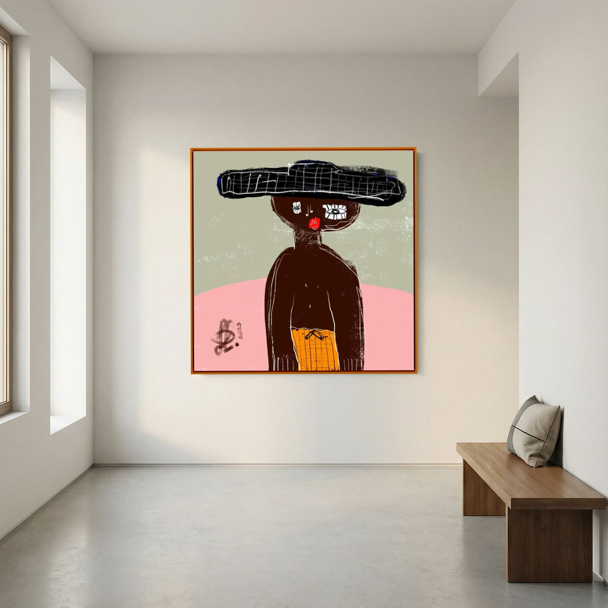 Canvas Print: "James" (Colored Frame)