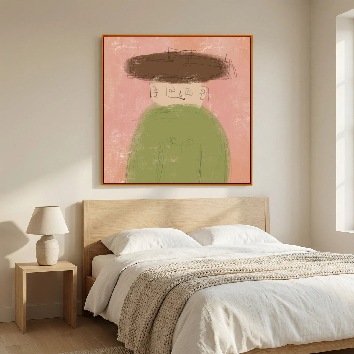 Canvas Print: "Whisper" (Colored Frame)