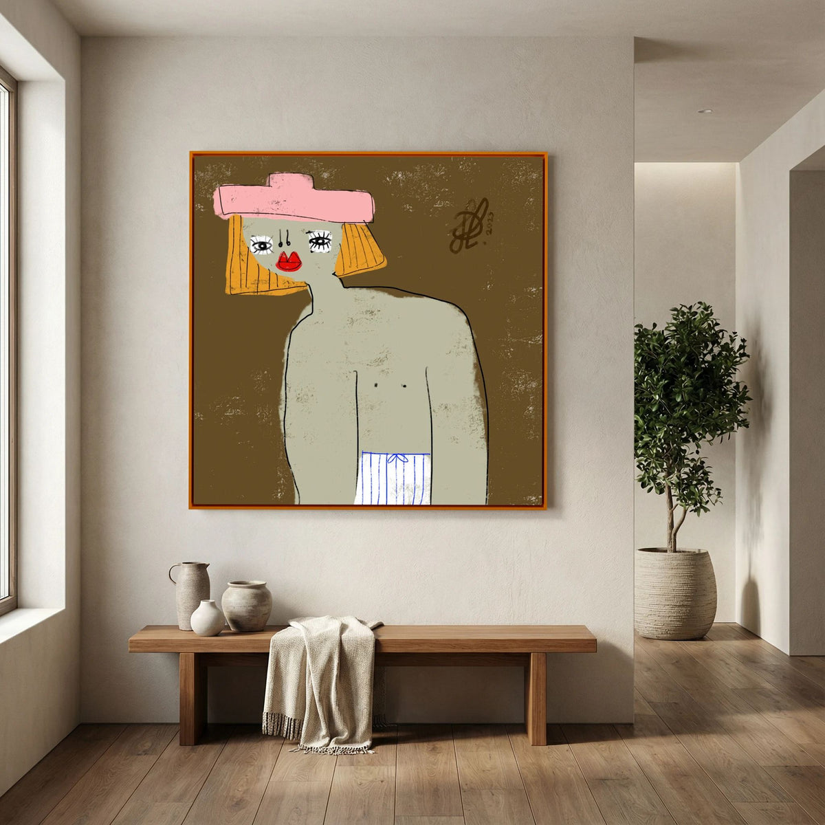 Canvas Print: "William" (Colored Frame)