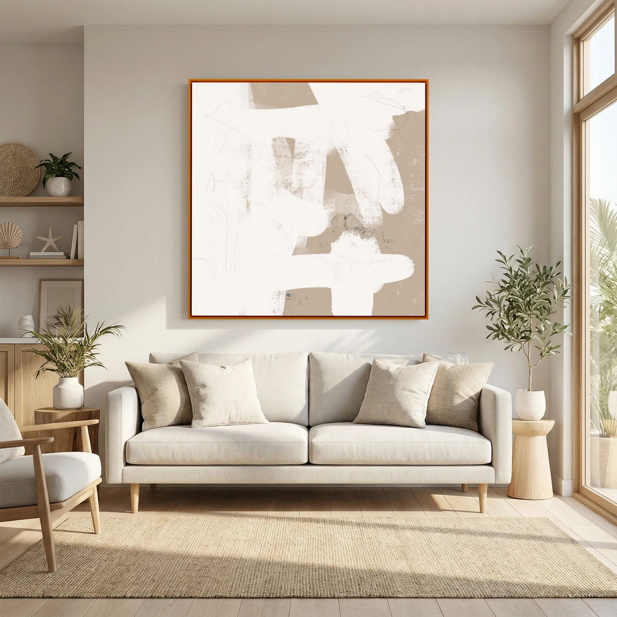 Canvas Print: "More Than Simple" (Colored Frame)