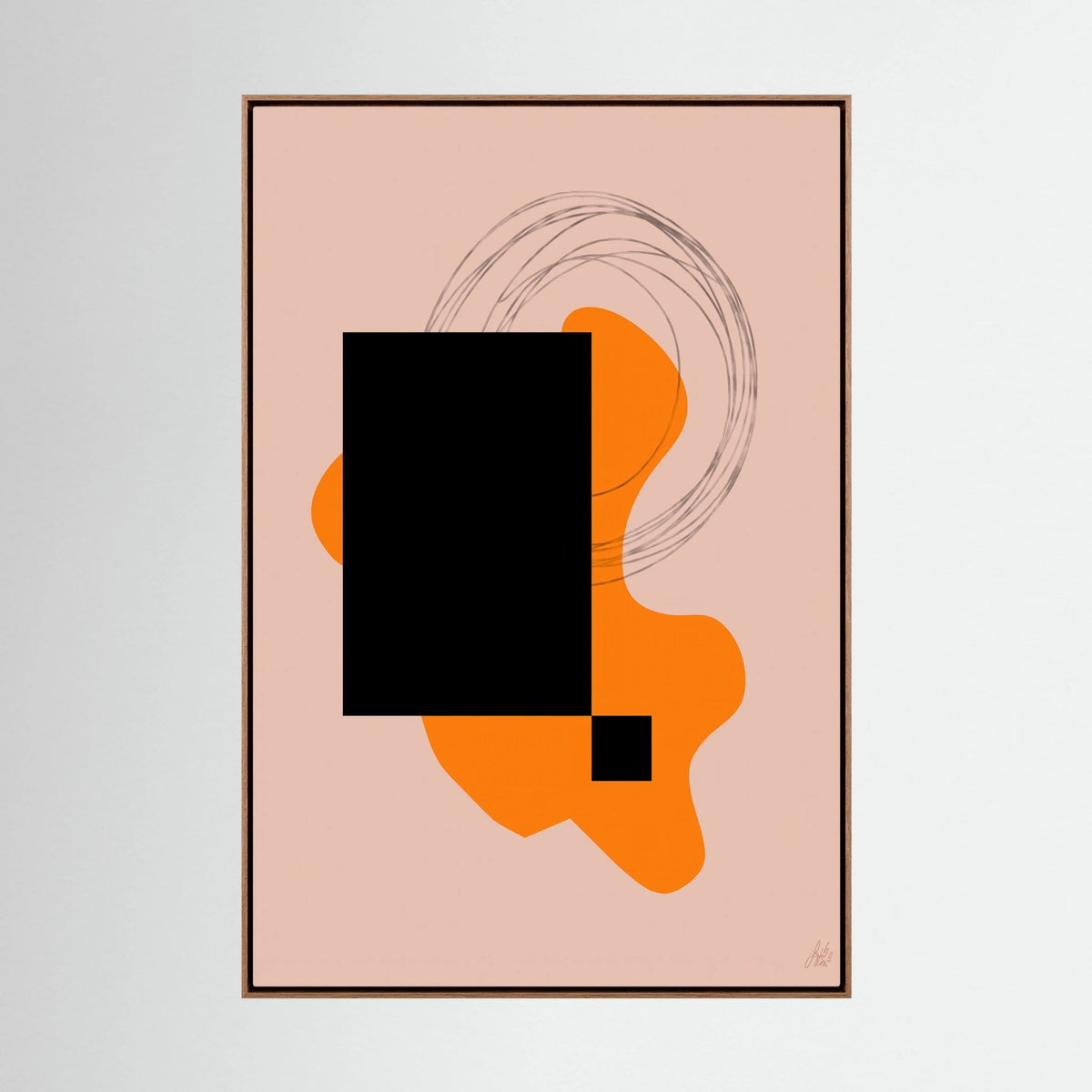 Canvas Print: "Life Is Boring Without Chaos #2" (Colored Frame)