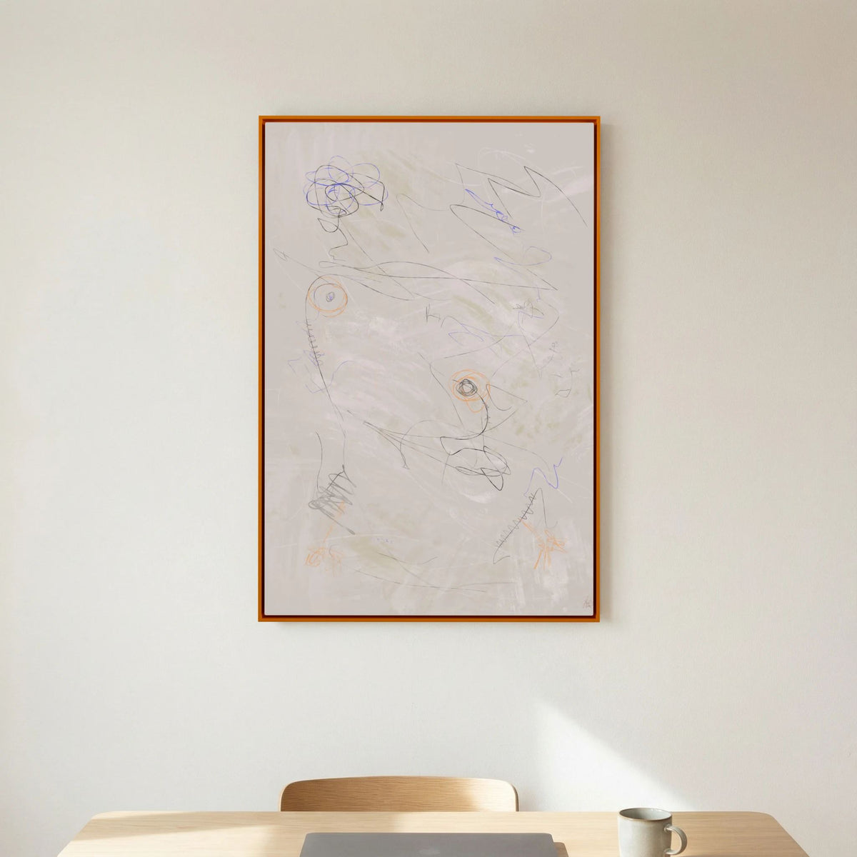 Canvas Print: "Life Is Boring Without Chaos #3" (Colored Frame)