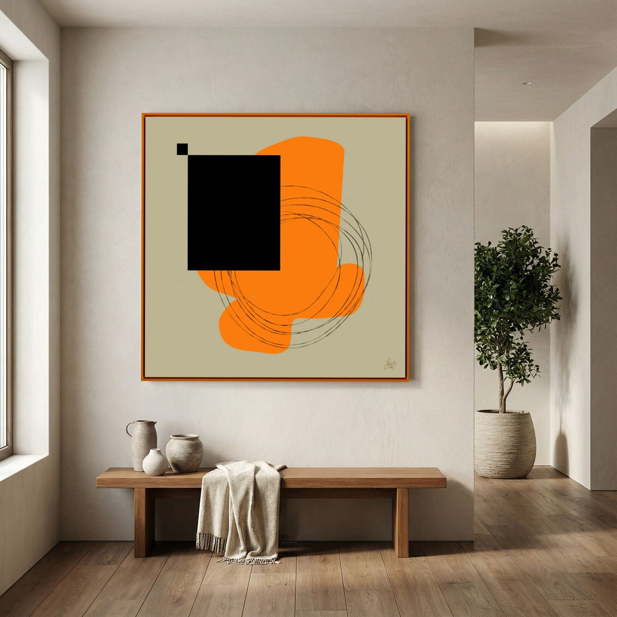 Canvas Print: "Life Is Boring Without Chaos #1" (Colored Frame)
