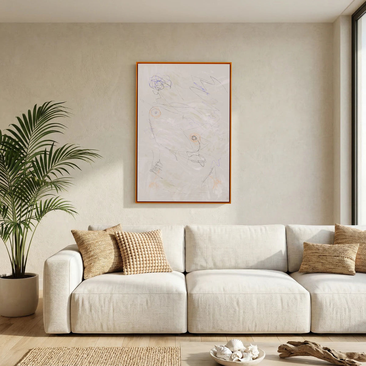 Canvas Print: "Life Is Boring Without Chaos #3" (Colored Frame)