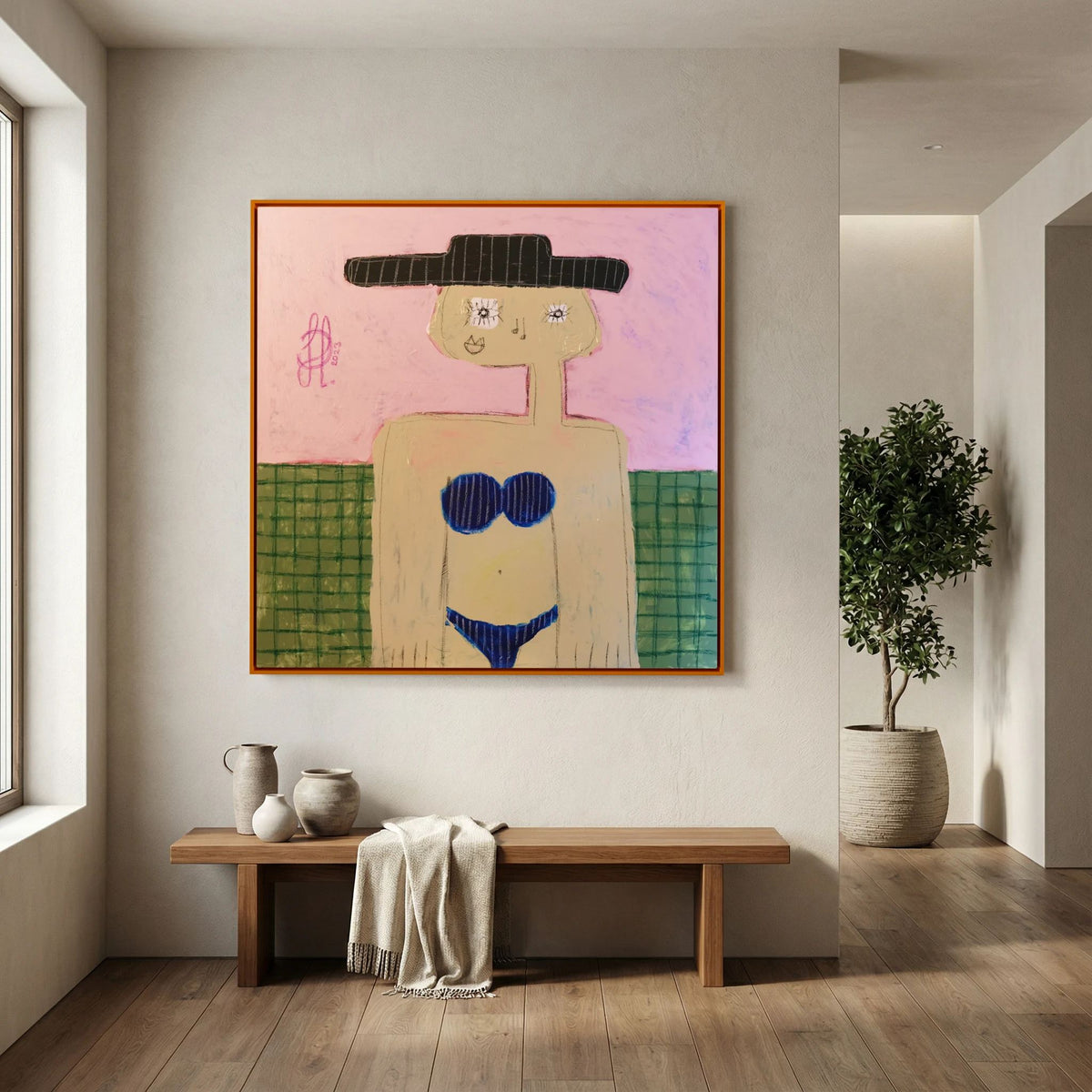 Canvas Print: "Grace" (Colored Frame)