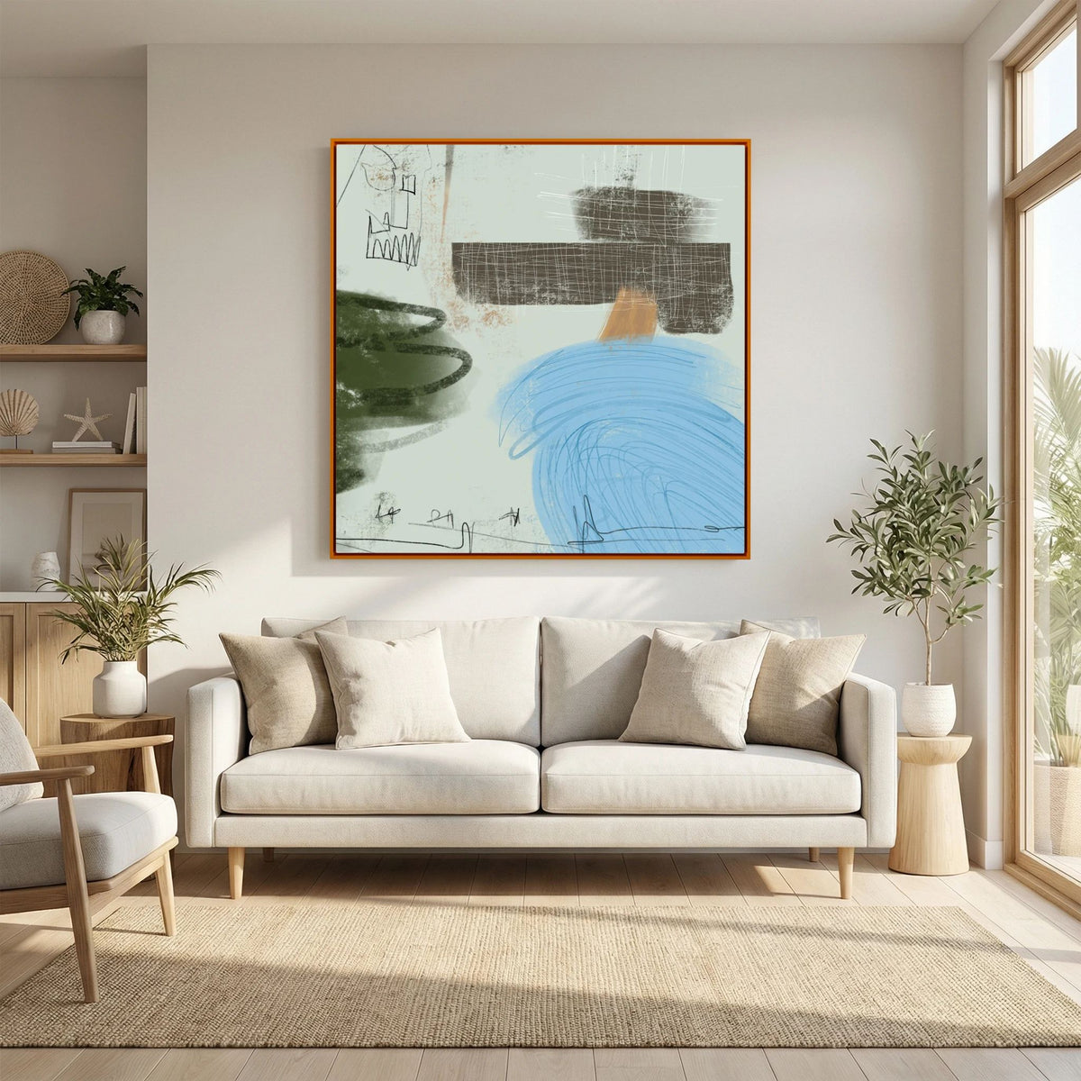 Canvas Print: "Daydreams" (Colored Frame)