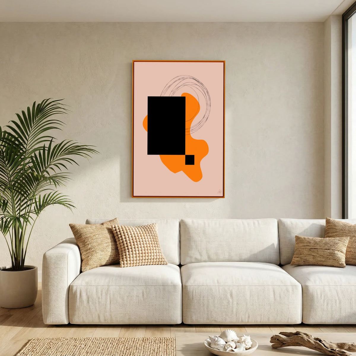 Canvas Print: "Life Is Boring Without Chaos #2" (Colored Frame)