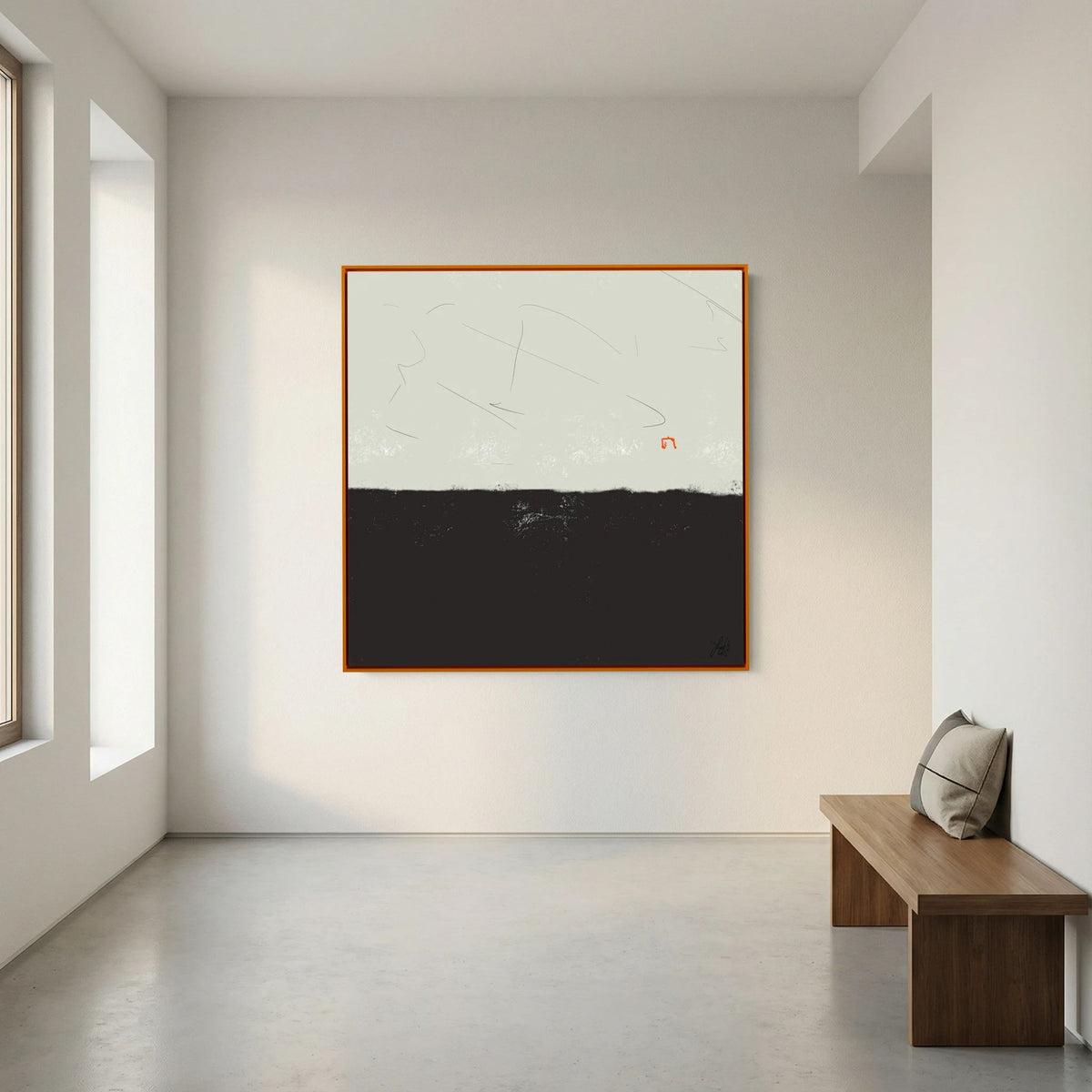 Canvas Print: "Easy but beatiful" (Colored Frame)