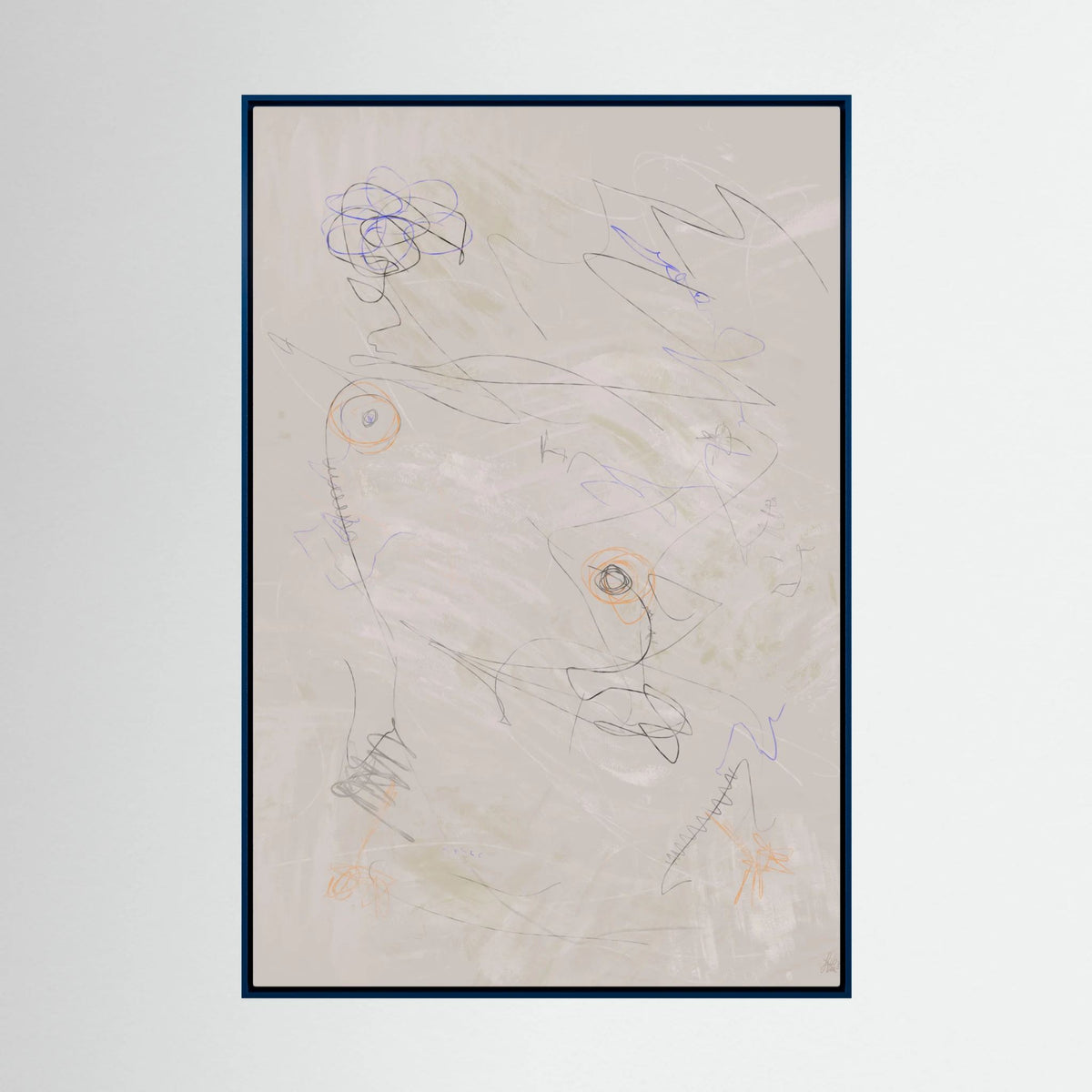 Canvas Print: "Life Is Boring Without Chaos #3" (Colored Frame)