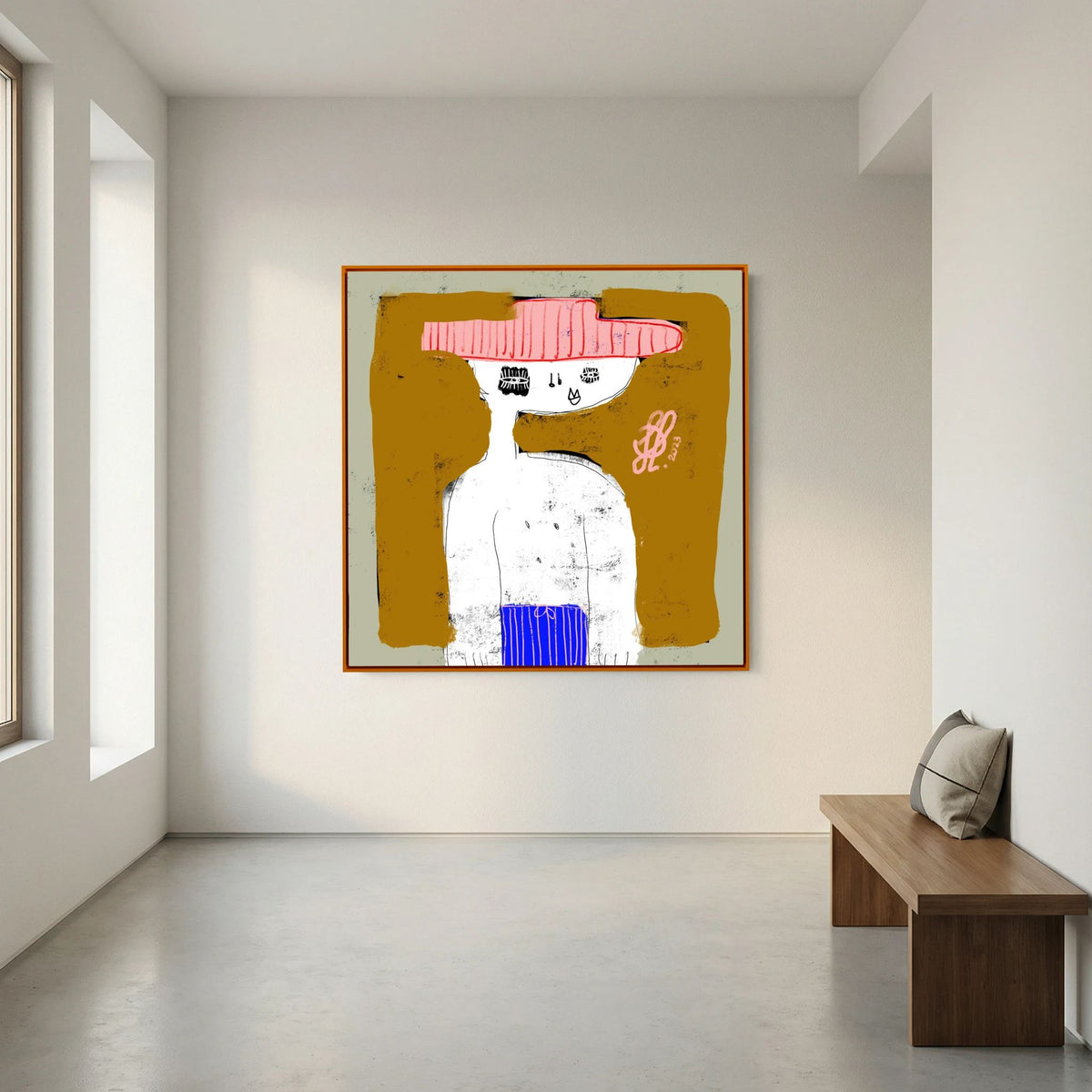 Canvas Print: "Michael" (Colored Frame)